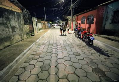 Obras concluídas - Drenagem e pavimentação de ruas no bairro Mangueirão