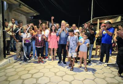 Obras concluídas - Drenagem e pavimentação de ruas no bairro Mangueirão