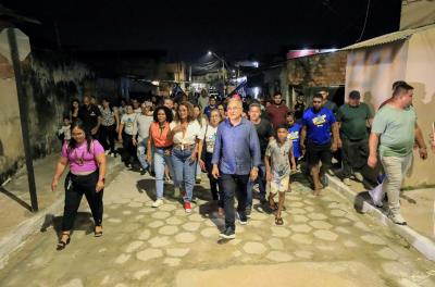 Obras concluídas - Drenagem e pavimentação de ruas no bairro Mangueirão