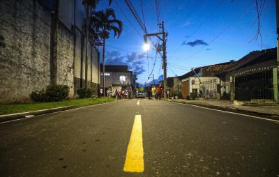 Obras concluídas - Prefeitura de Belém entrega 13 ruas totalmente pavimentadas na Sacramenta