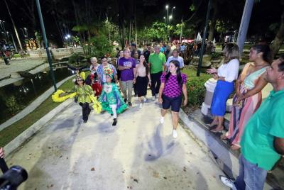 Obra concluída - Reforma e revitalização da Praça Batista Campos 