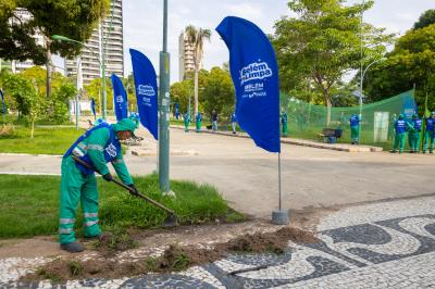 Belém Limpa - Mutirão de limpeza chega a 22 praças da cidade