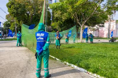 Belém Limpa - Mutirão de limpeza chega a 22 praças da cidade