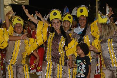 Desfile do grupo único das escolas de samba de Outeiro