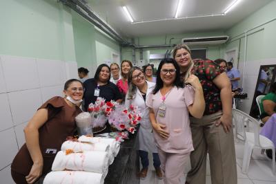 Ação do Dia das Mães no hospital Dom Zico