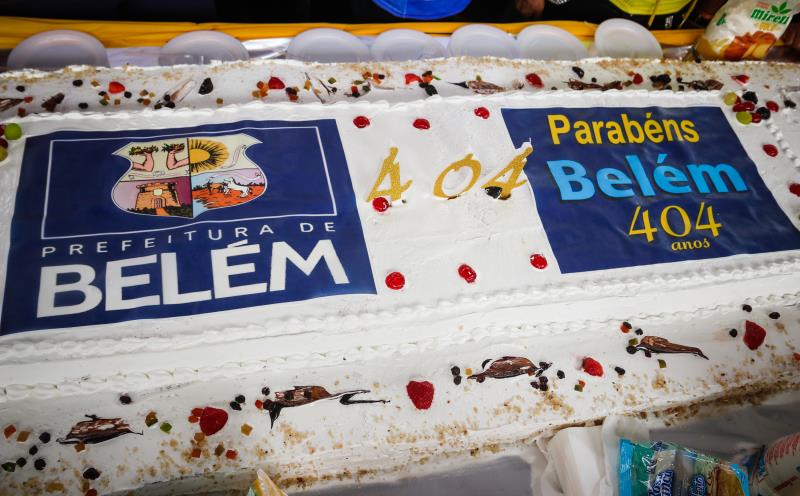 Belém 404 Anos - Parabéns a Belém com Bolo de Aniversário - parte 1