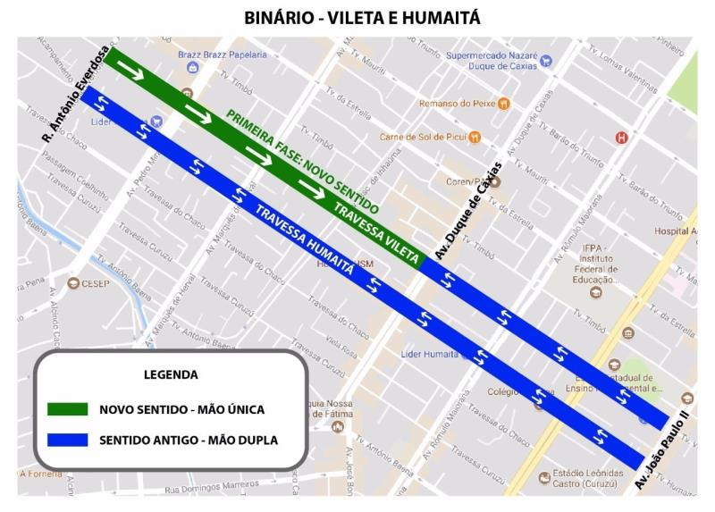 Vileta já conta com sentido único da Antônio Everdosa à Duque de Caxias