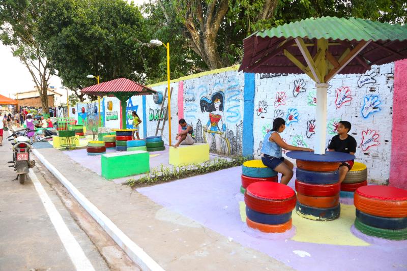 Praça Estrela de Davi é inaugurada na Comunidade do Tocantins