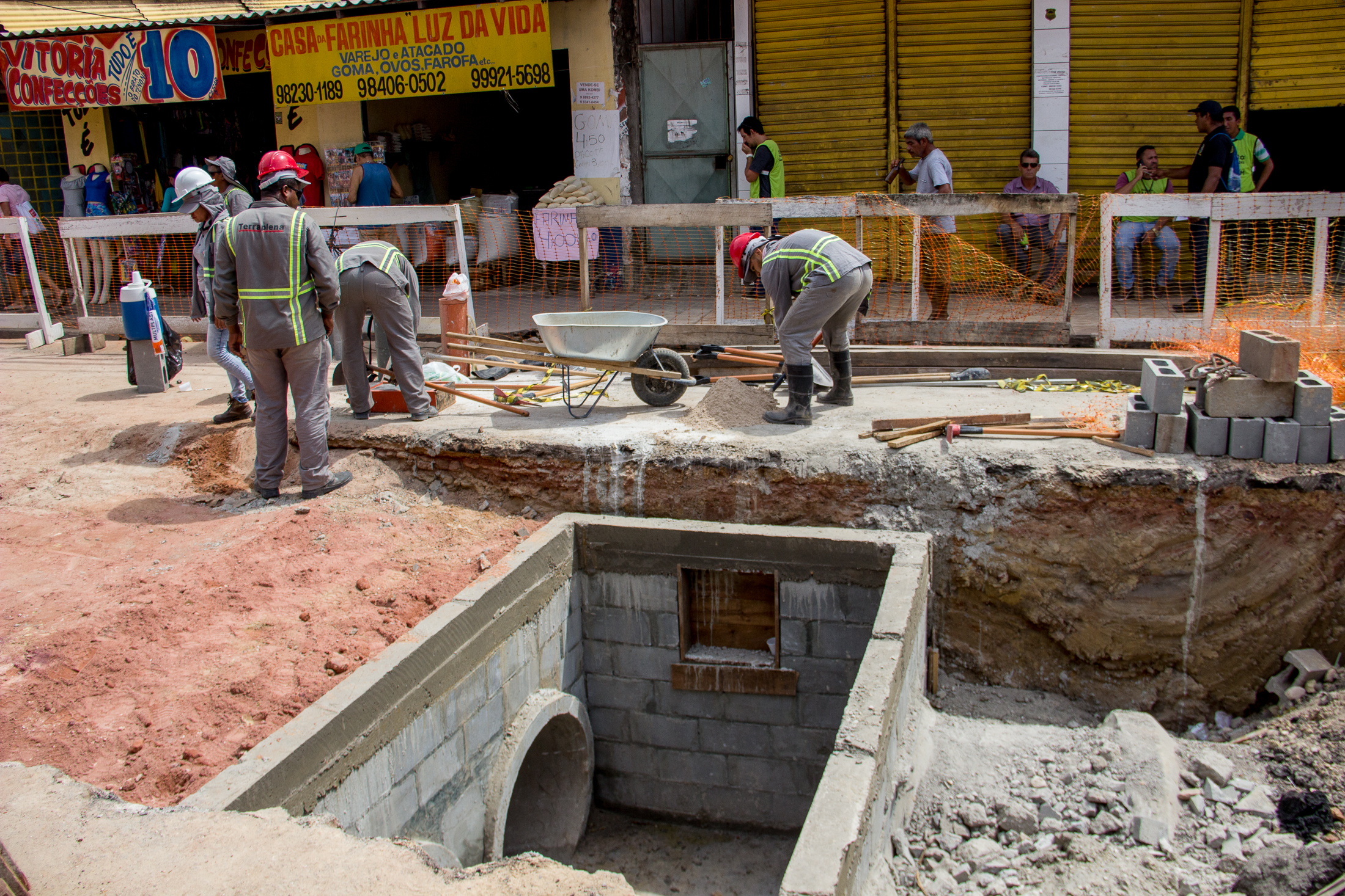 Prefeitura de Belém avança com obras de saneamento no Tenoné
