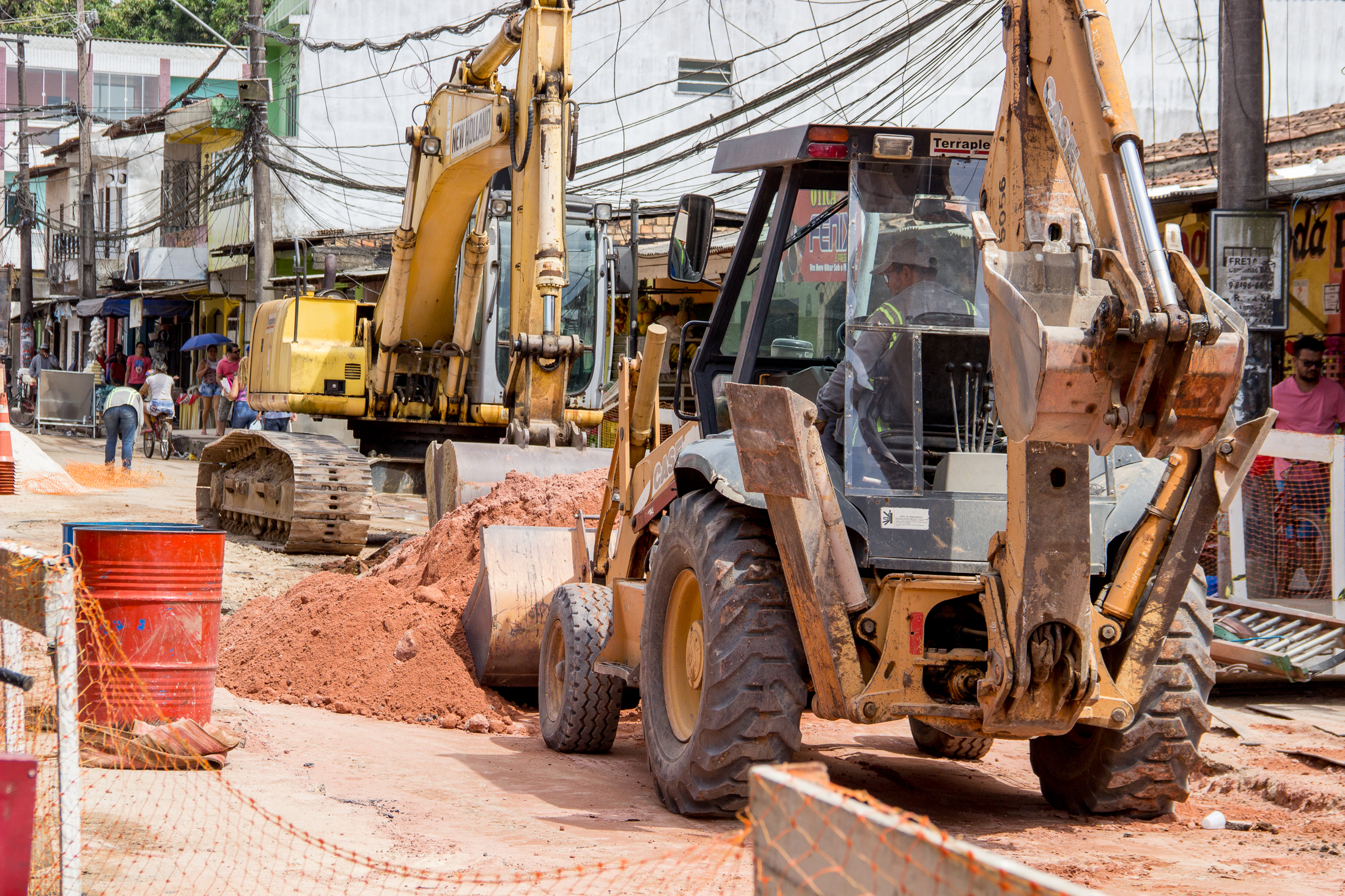Prefeitura de Belém avança com obras de saneamento no Tenoné