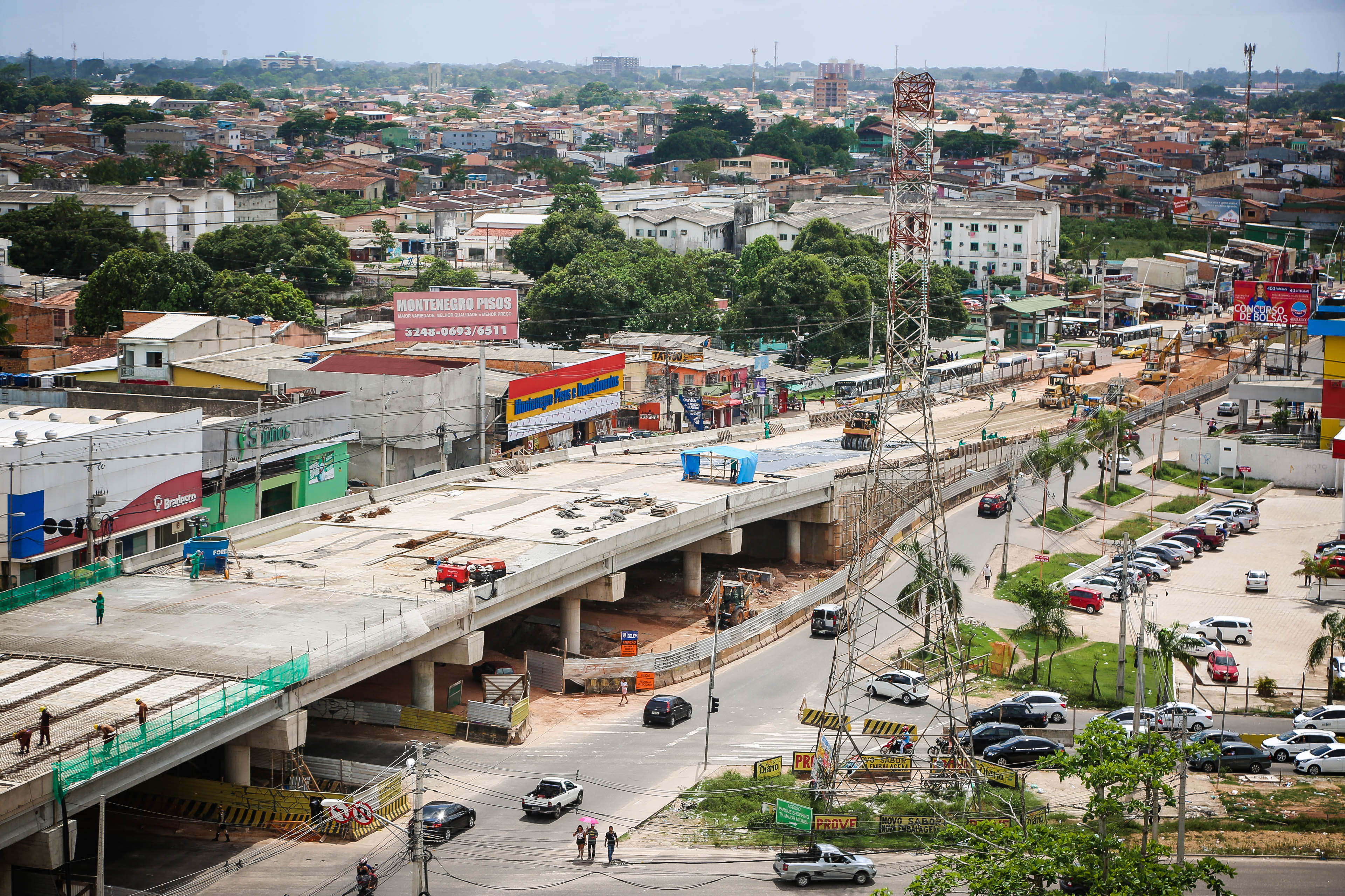 Segunda etapa das obras nas rampas do viaduto do BRT ocorre neste fim de semana