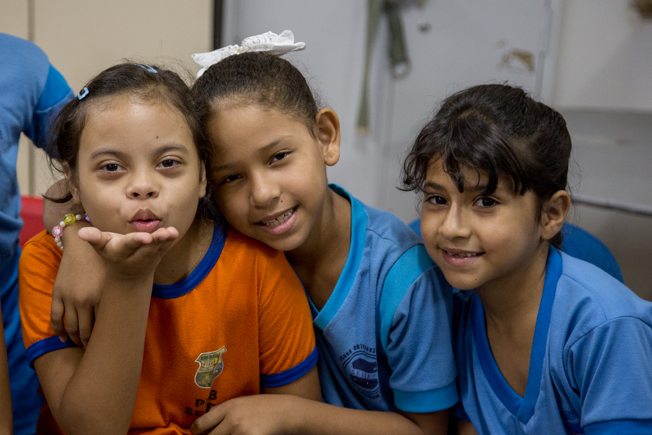Crianças participam de ação educativa no Dia Internacional da Síndrome de Down