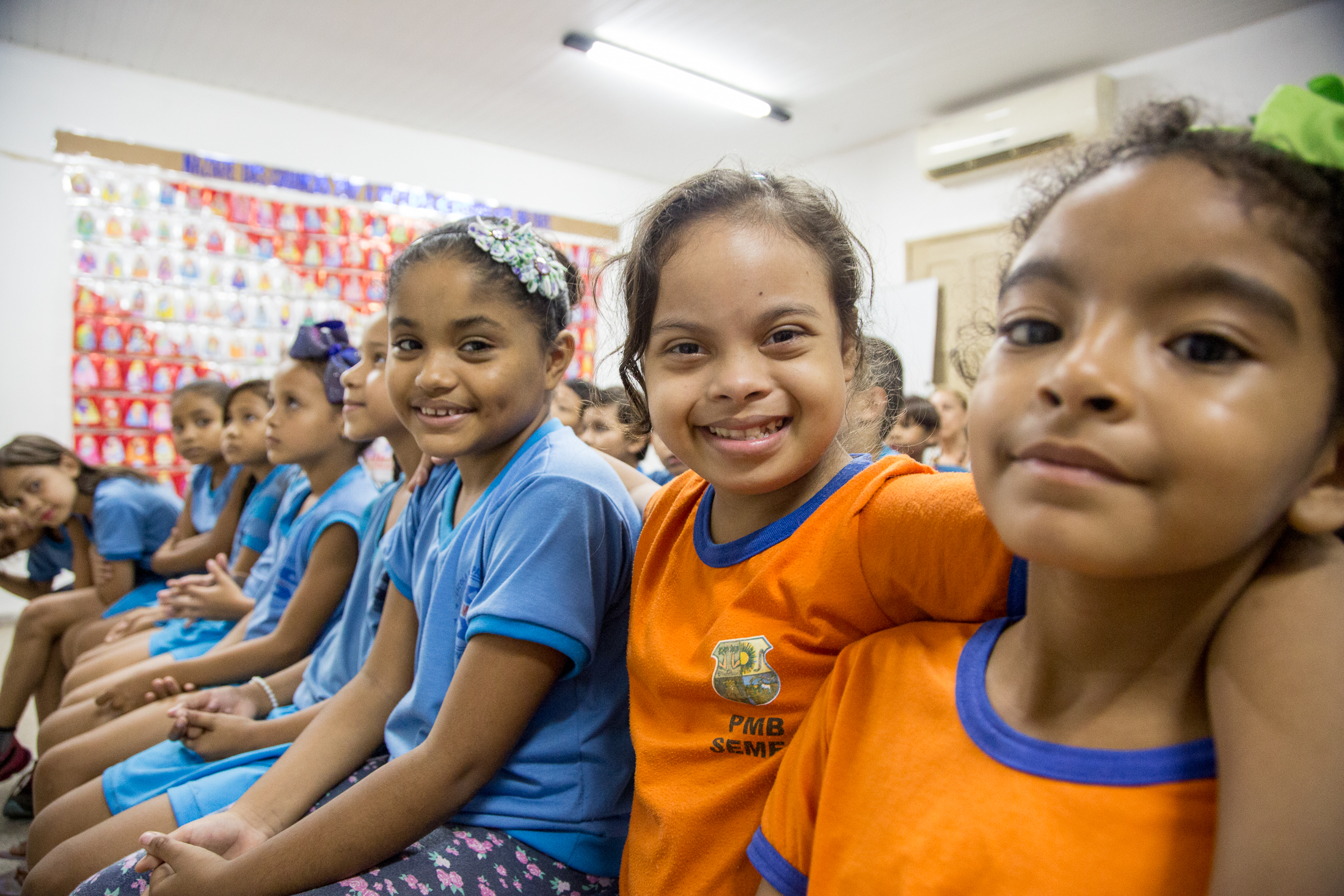Crianças participam de ação educativa no Dia Internacional da Síndrome de Down