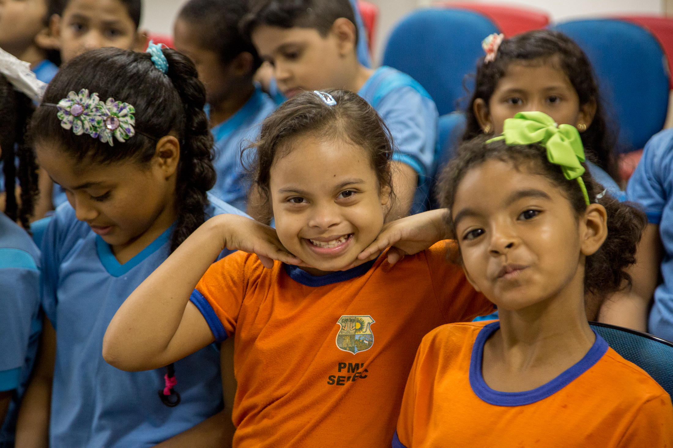 Crianças participam de ação educativa no Dia Internacional da Síndrome de Down