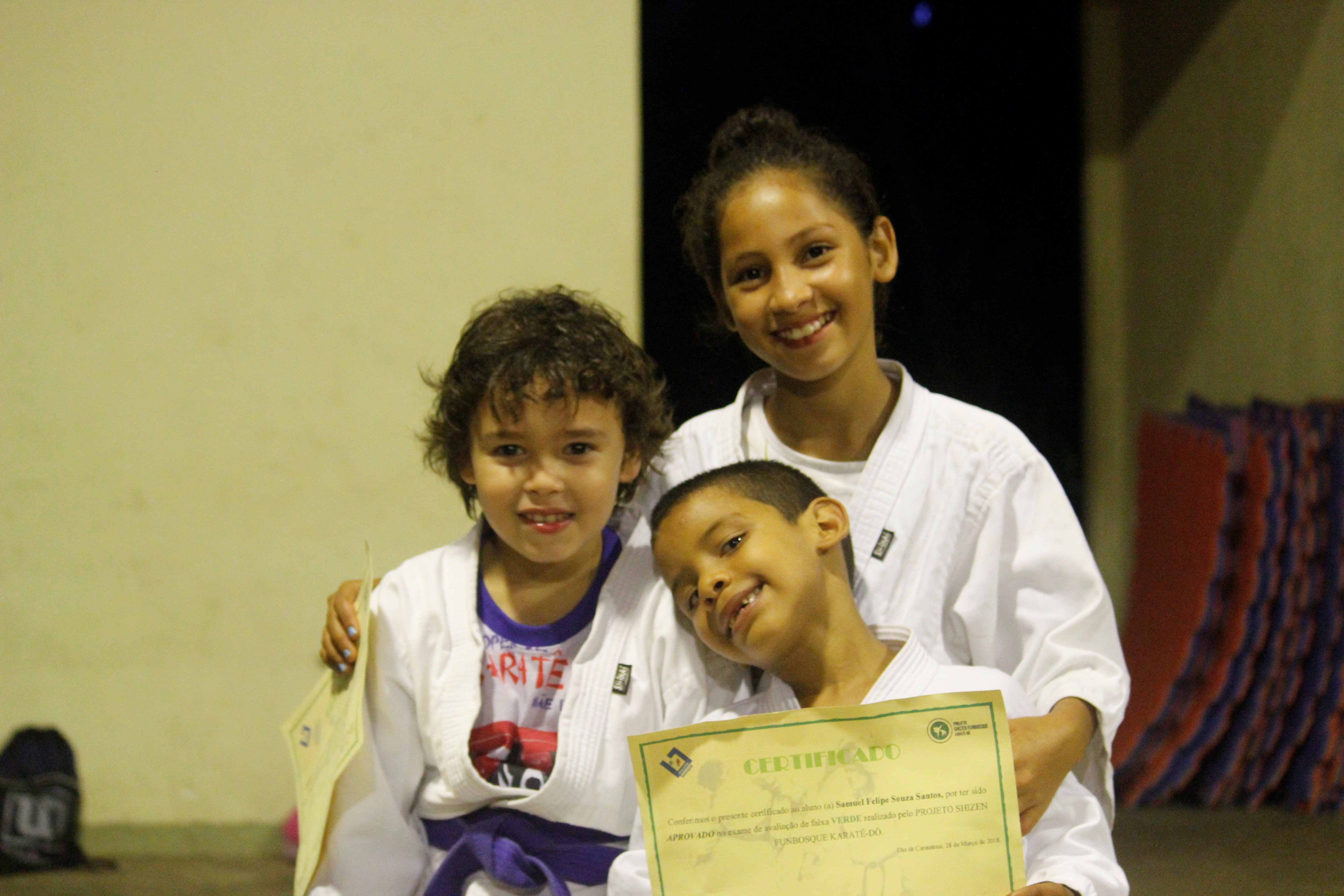 Projeto de Karatê da Funbosque realiza exame de faixa