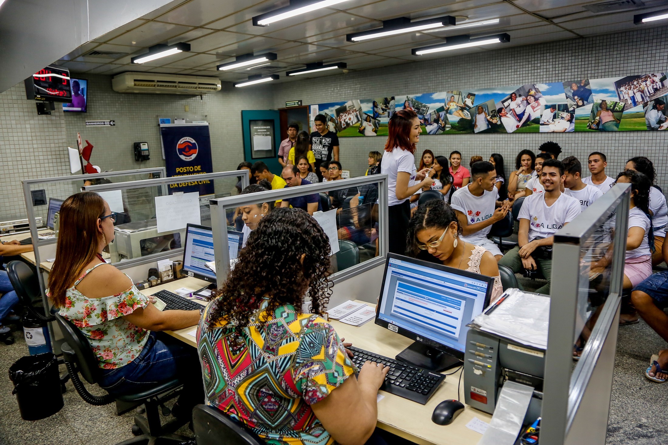 Voluntários da Defesa Civil Municipal doam sangue ao Hemopa