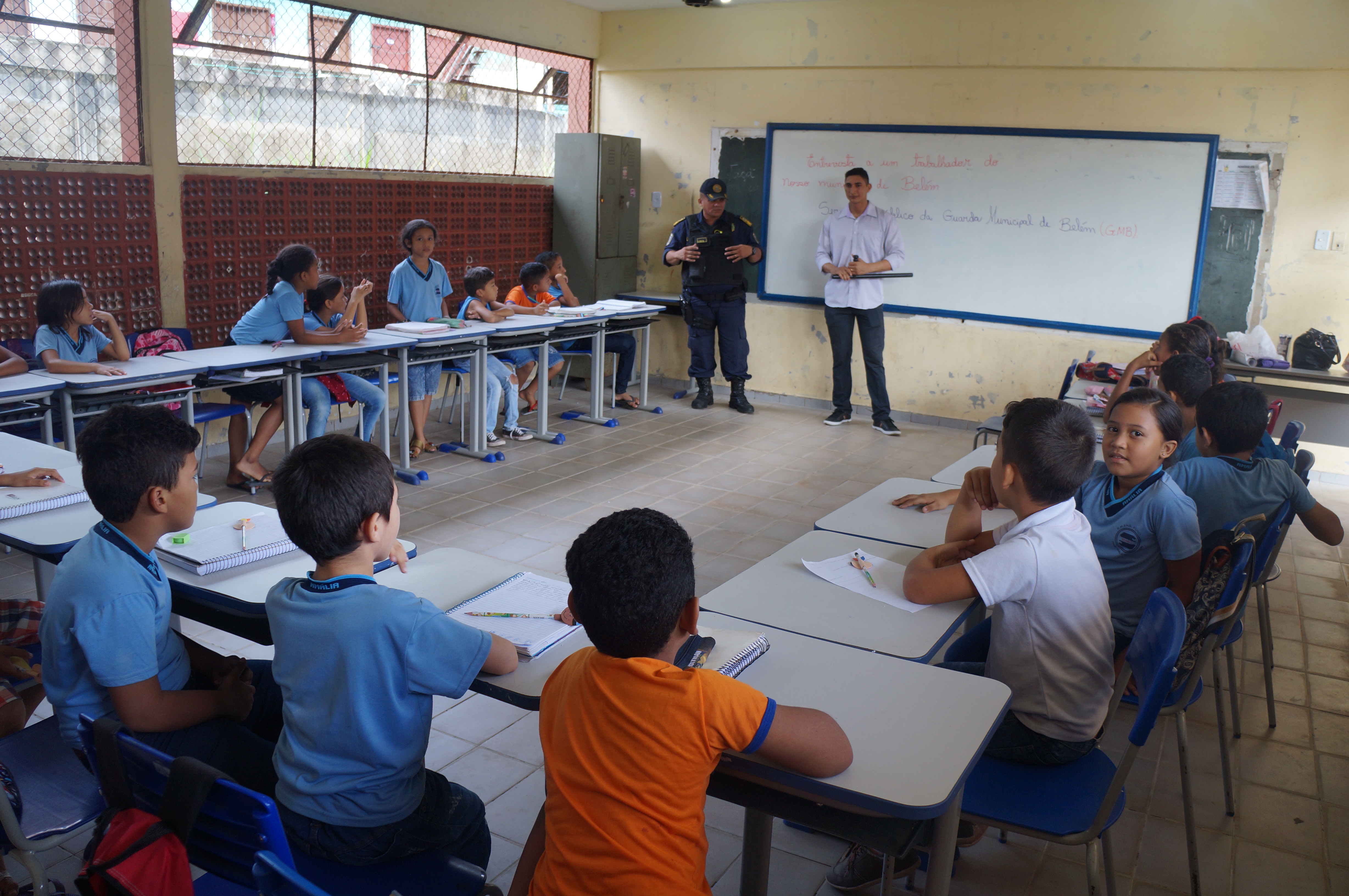 Alunos do Guamá recebem o projeto “Guarda Amigo da Escola”