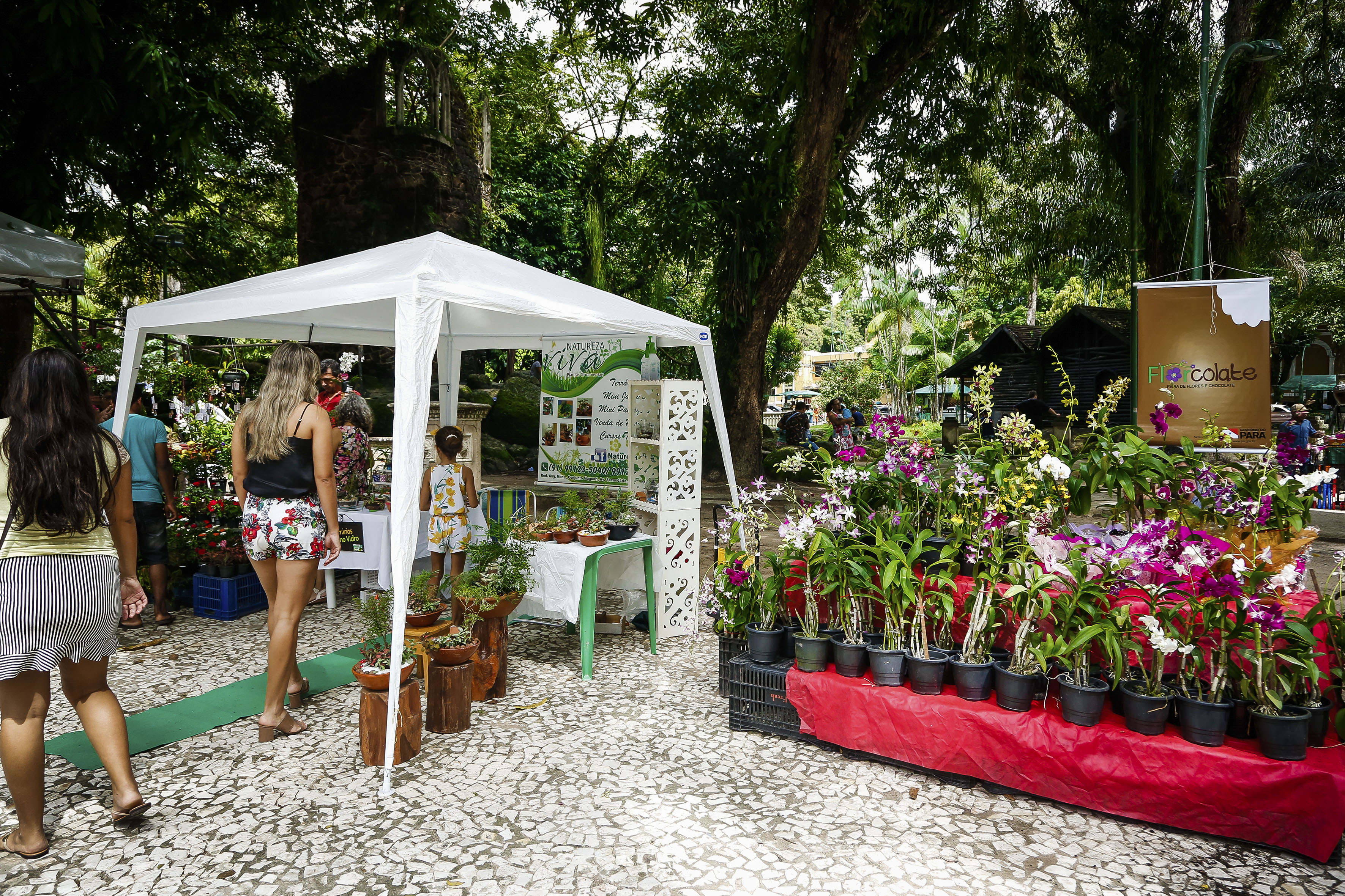 Praça Batista Campos recebe a 7ª Feira de Flores e Chocolates
