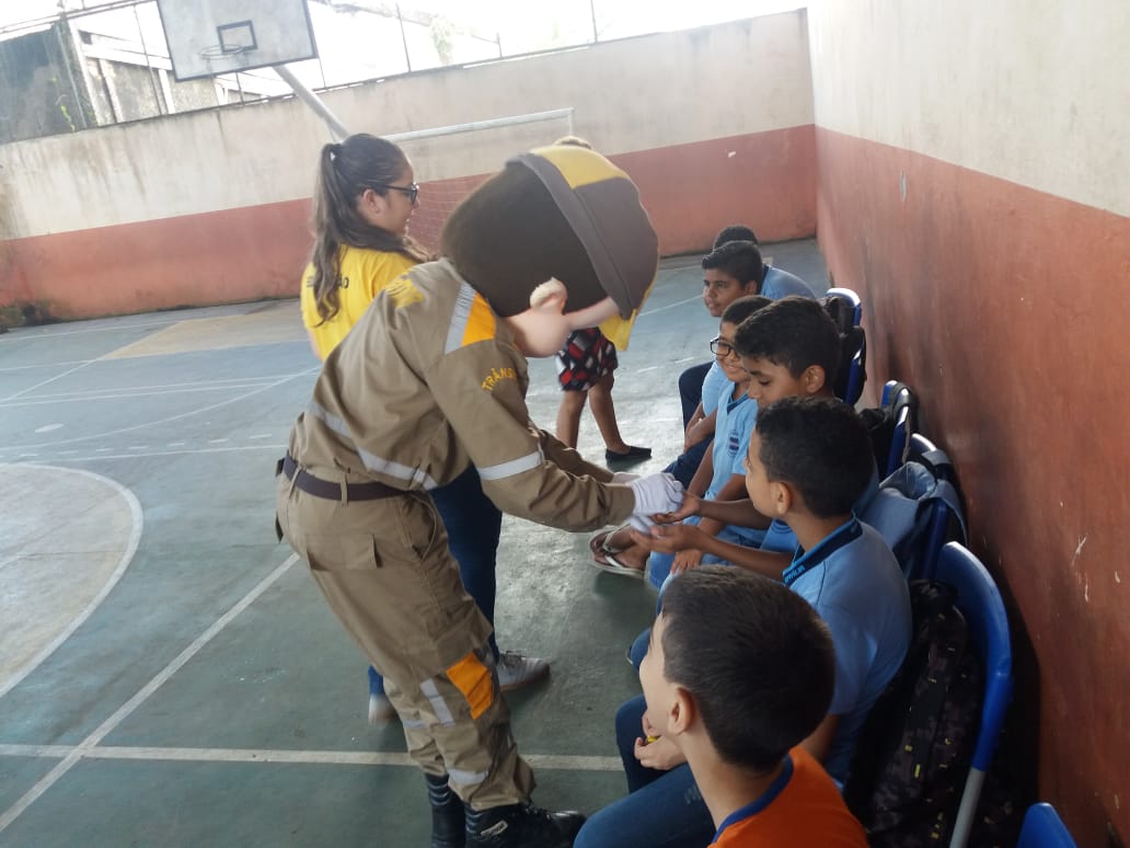 Escolas recebem atividades sobre trânsito durante lançamento do projeto Trânsito para o Futuro