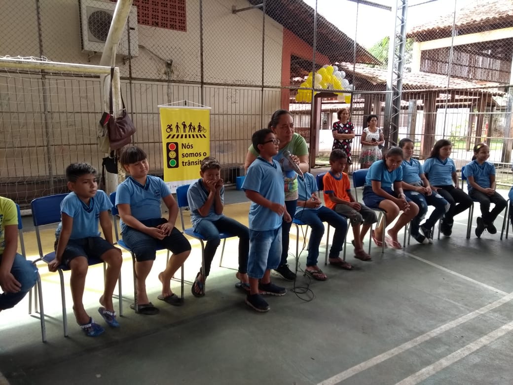 Escolas recebem atividades sobre trânsito durante lançamento do projeto Trânsito para o Futuro