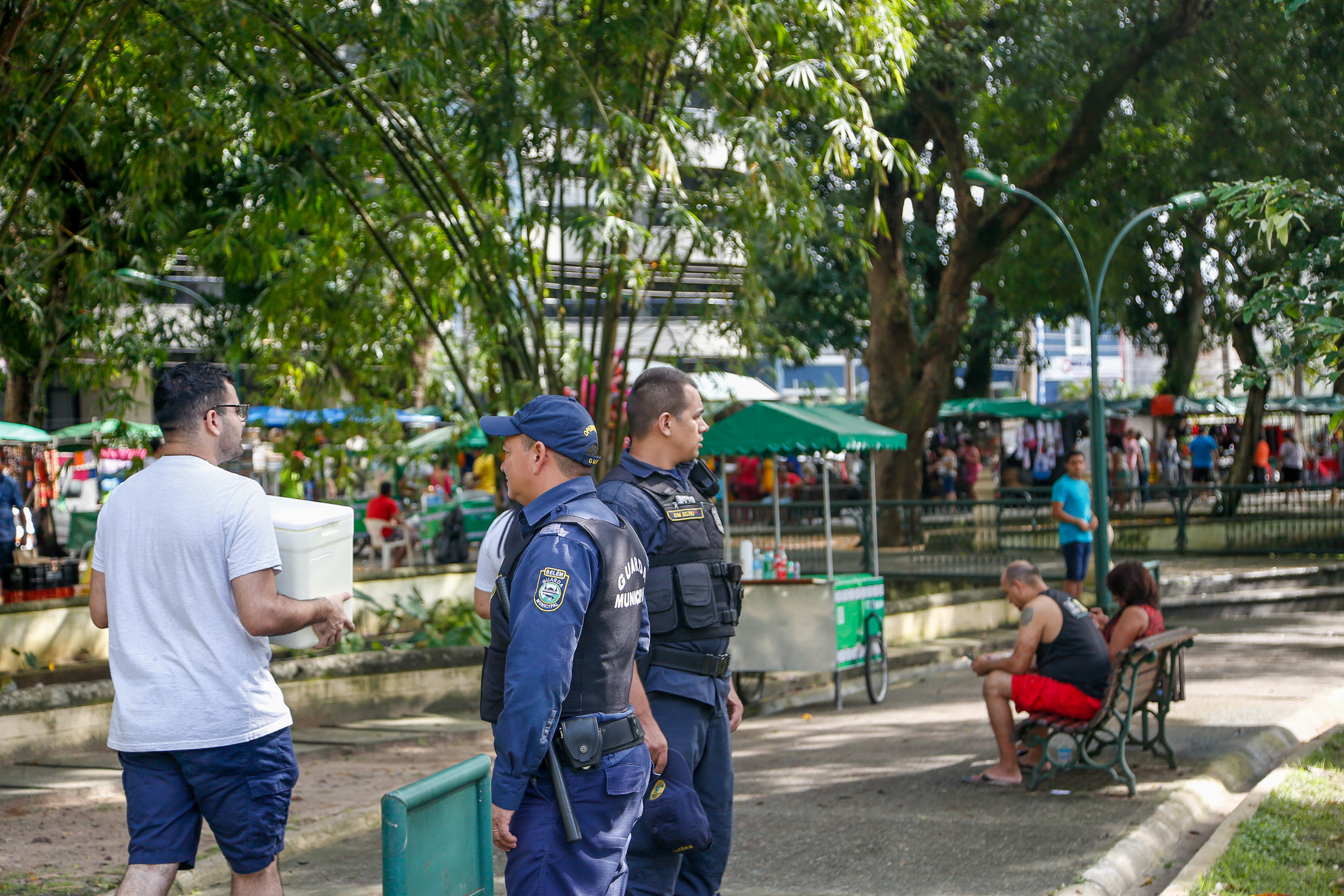 Organizada, praça da República é referência para o lazer em Belém