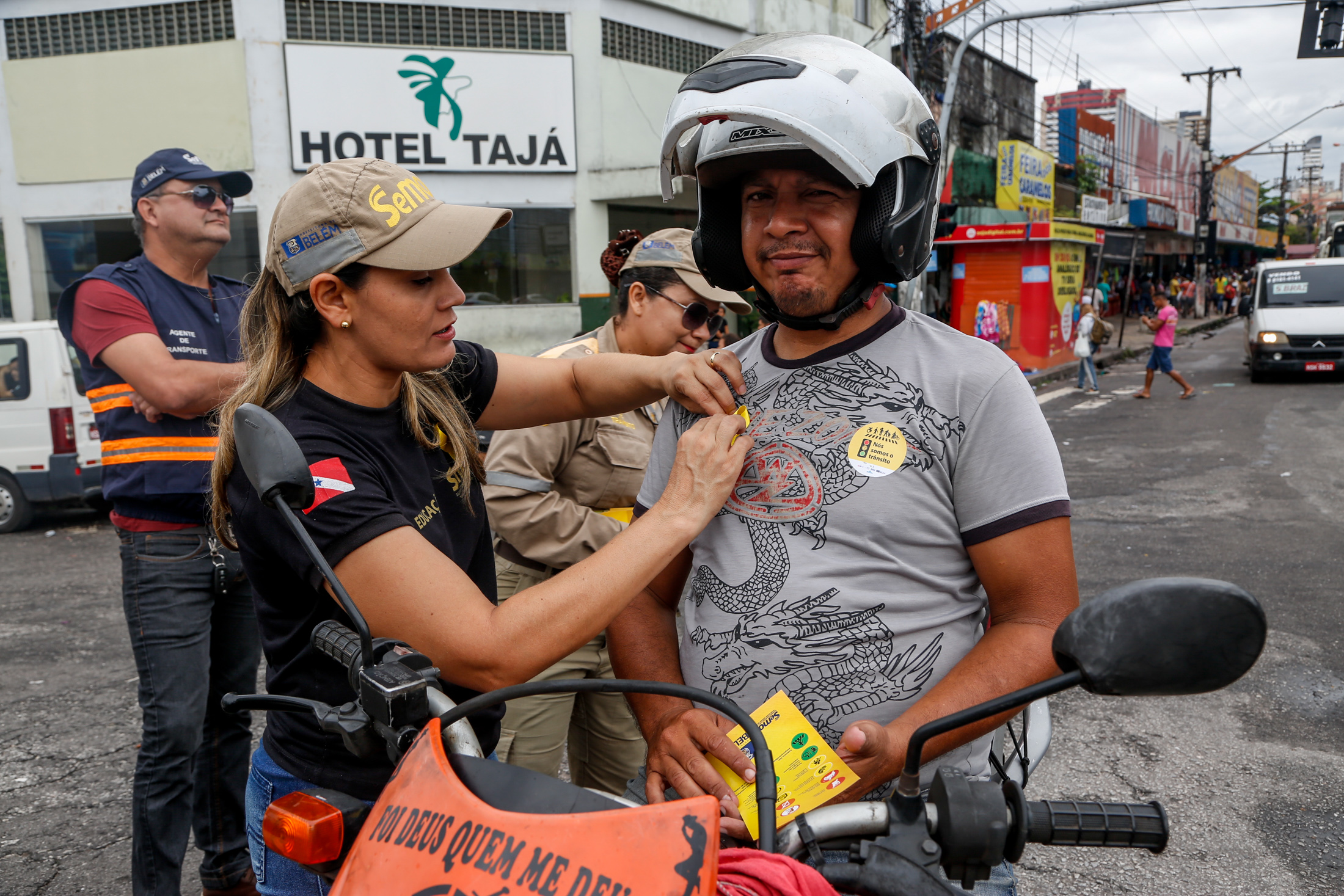 Semob faz Pit Stop Educativo em São Brás para orientar motociclistas
