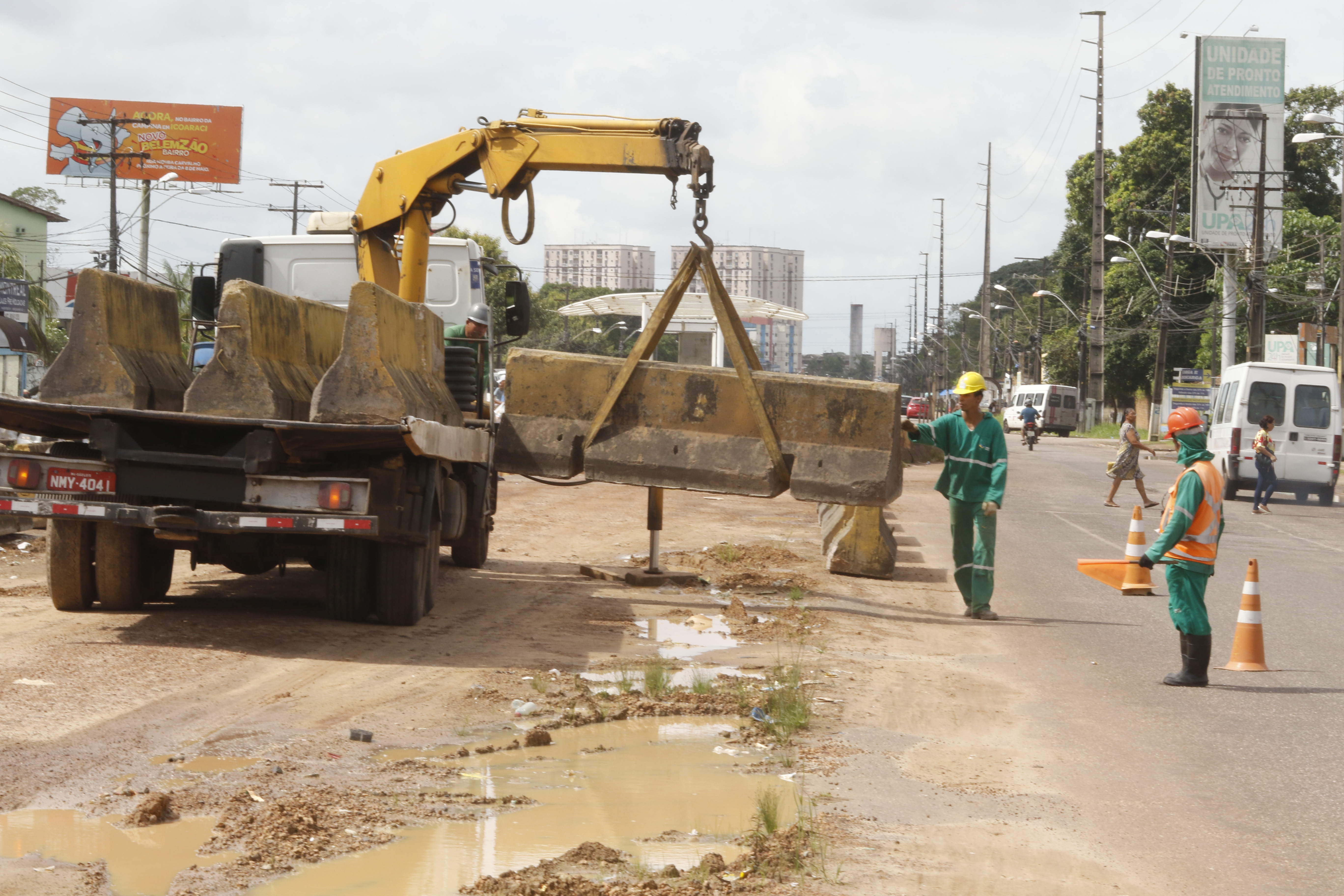 Greve de caminhoneiros afeta obras e serviços da Prefeitura de Belém