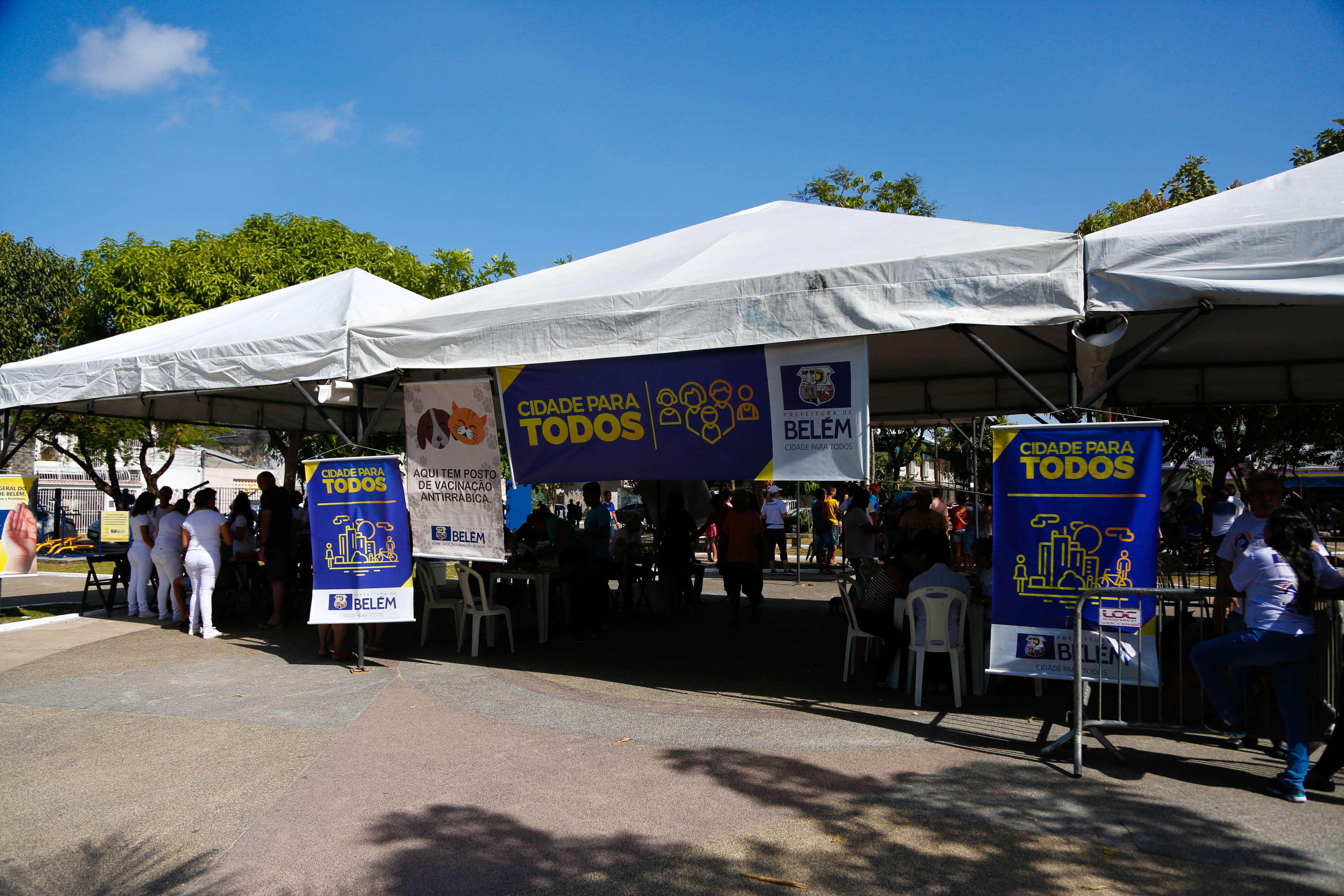 Feira de adoção de cães e gatos é sucesso de público no bairro da Sacramenta