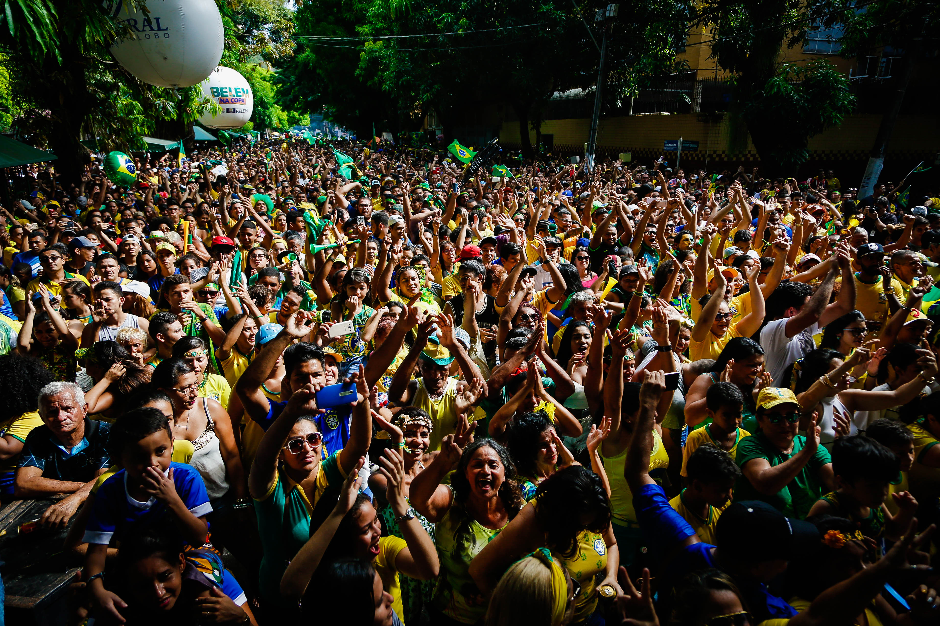 Derrota do Brasil não tira a animação do evento "Belém na Copa"