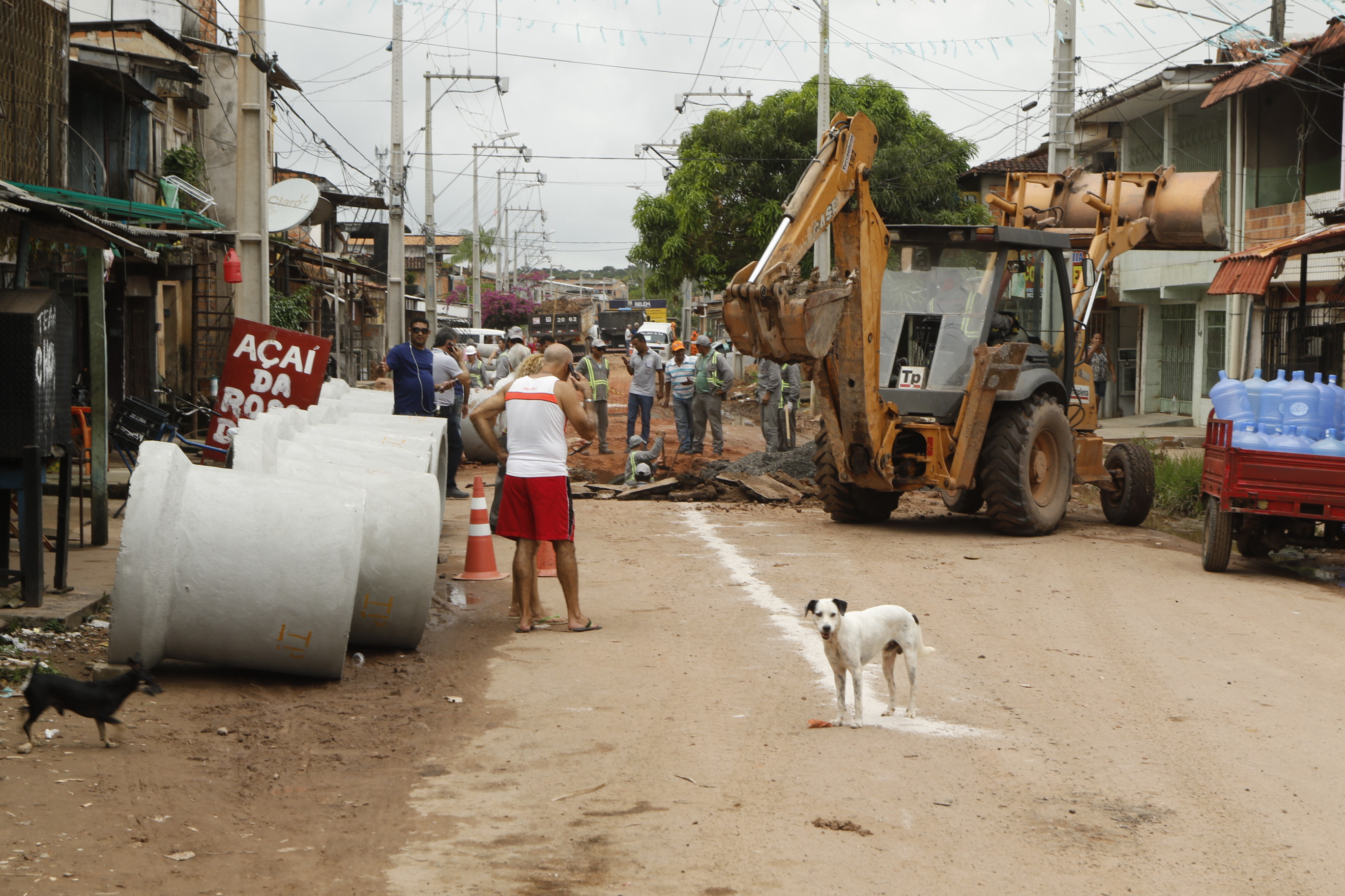 Prefeitura de Belém avança com obras de saneamento no Coqueiro e em Canudos