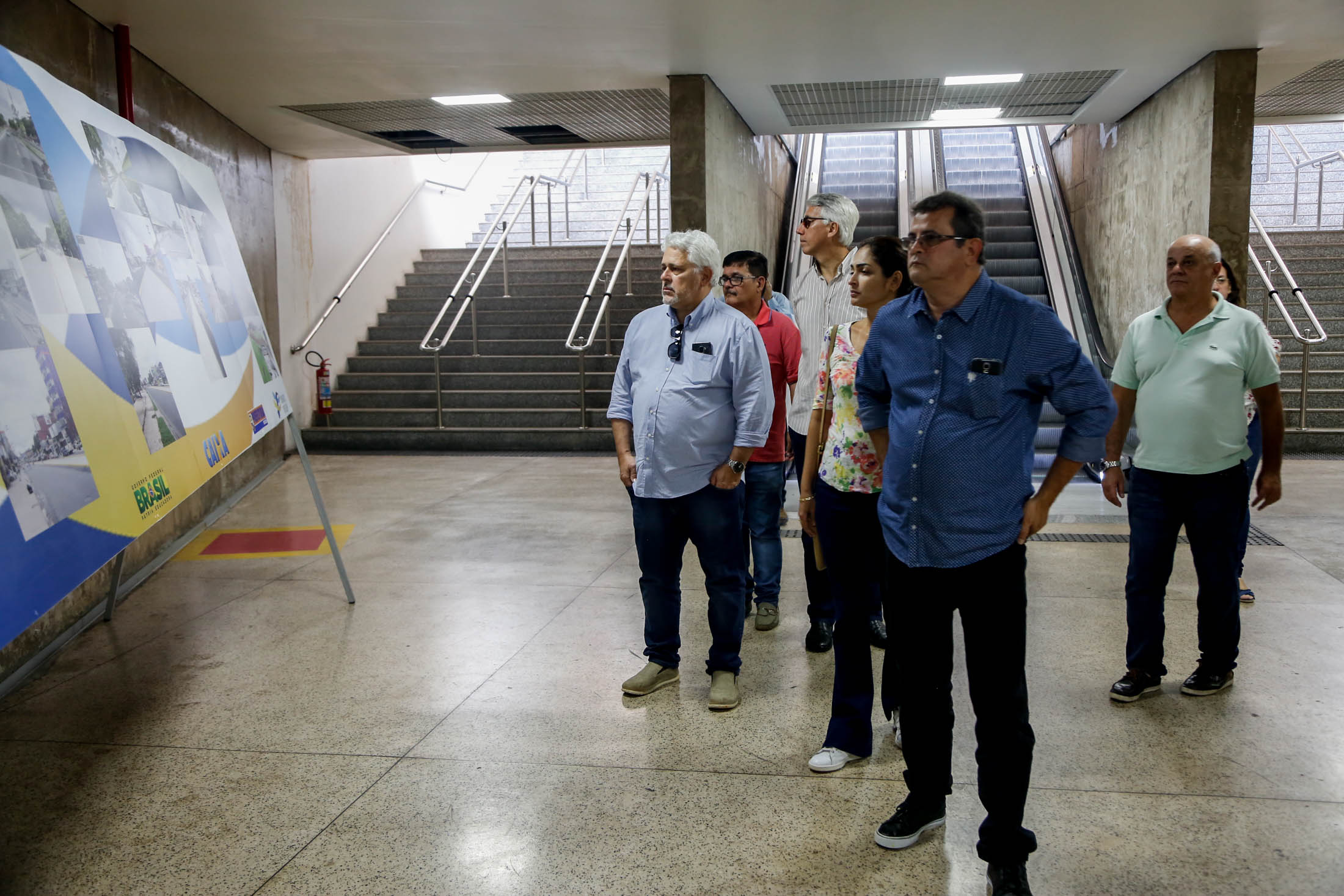 Superintendente da Caixa Econômica visita obras do BRT Augusto Montenegro