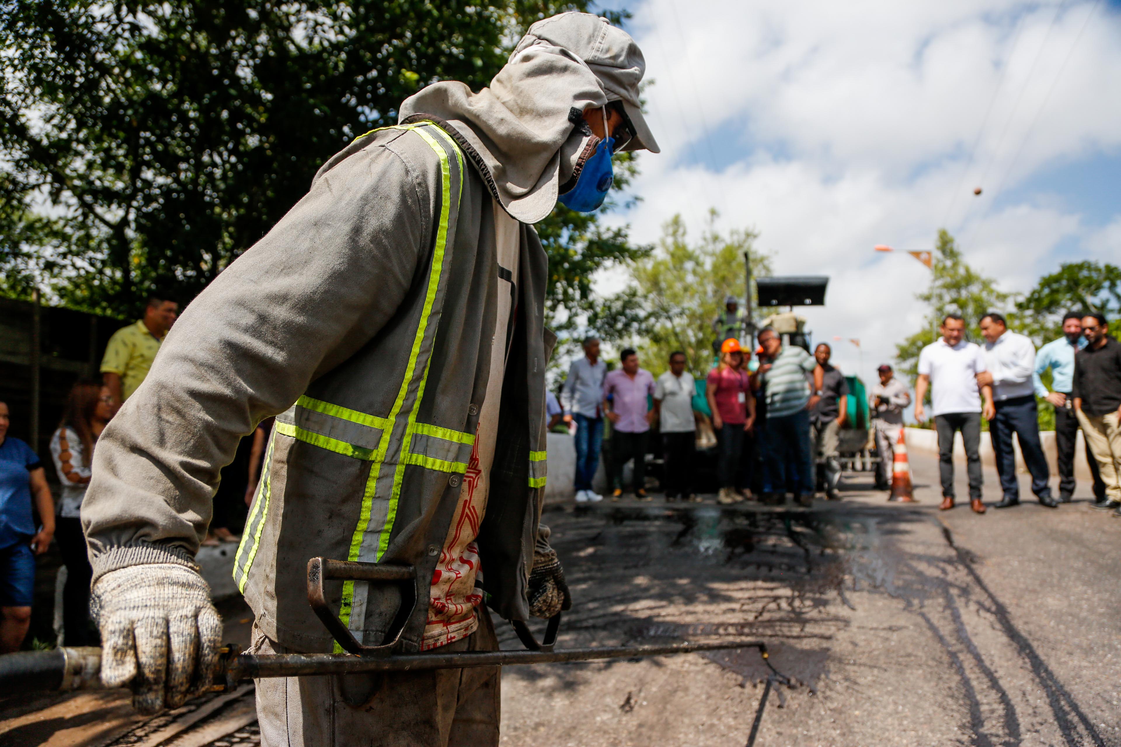 Obras de recuperação e asfaltamento de vias em Belém continuam em ritmo acelerado 