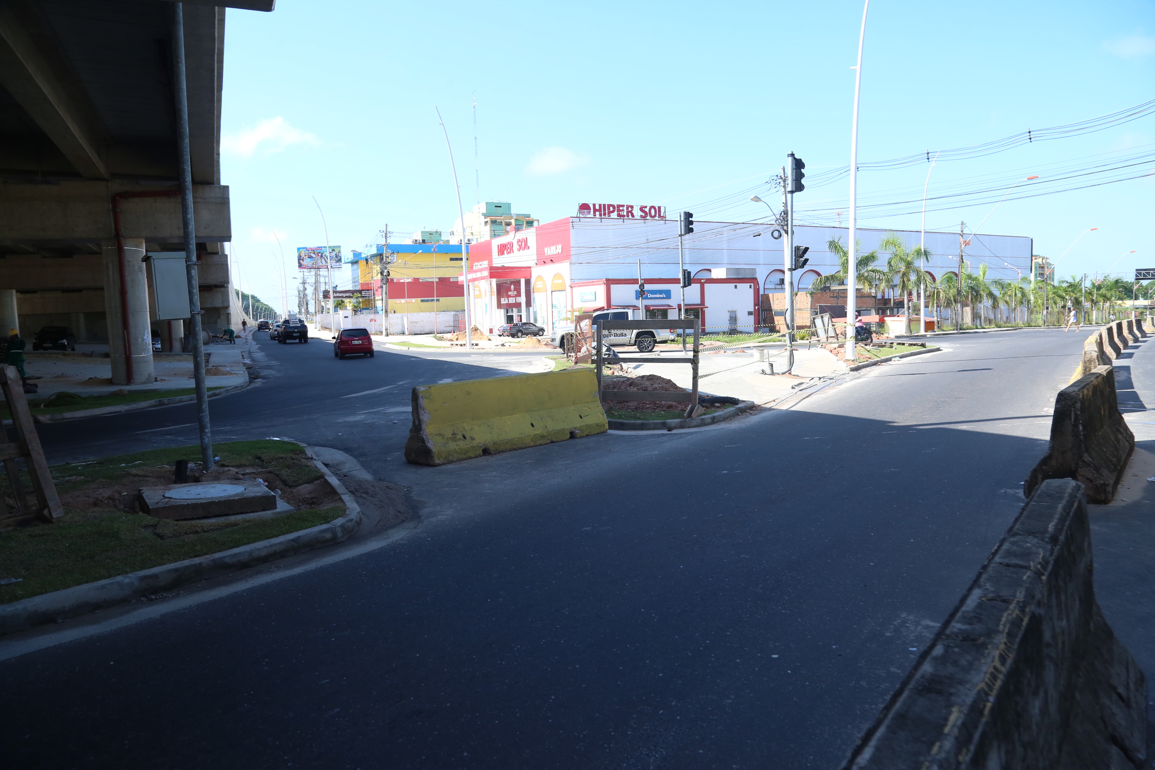 Pistas sob o elevado da Augusto Montenegro voltam ao tráfego normal após rebaixamento