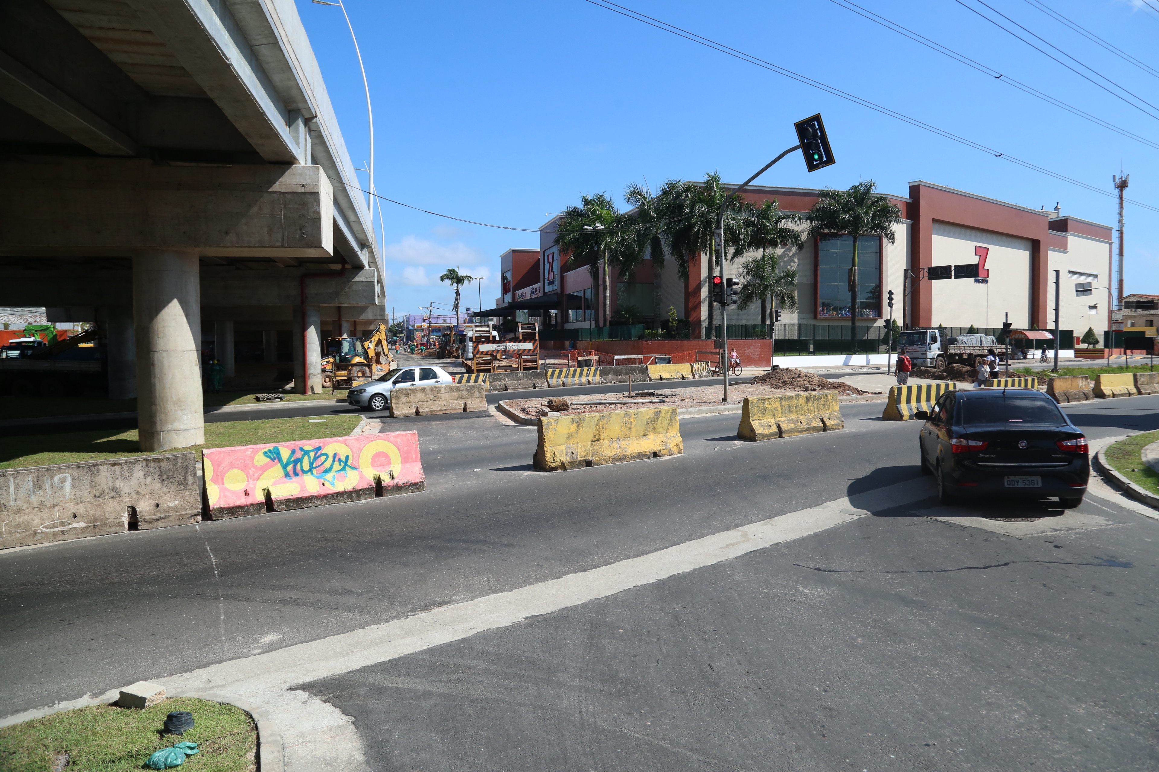 Pistas sob o elevado da Augusto Montenegro voltam ao tráfego normal após rebaixamento