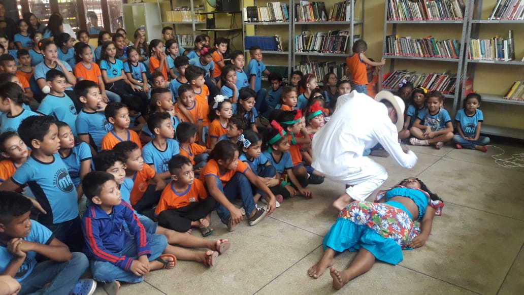 Programação folclórica em escola de Icoaraci encerra com apresentação de pesquisa feita pelos alunos