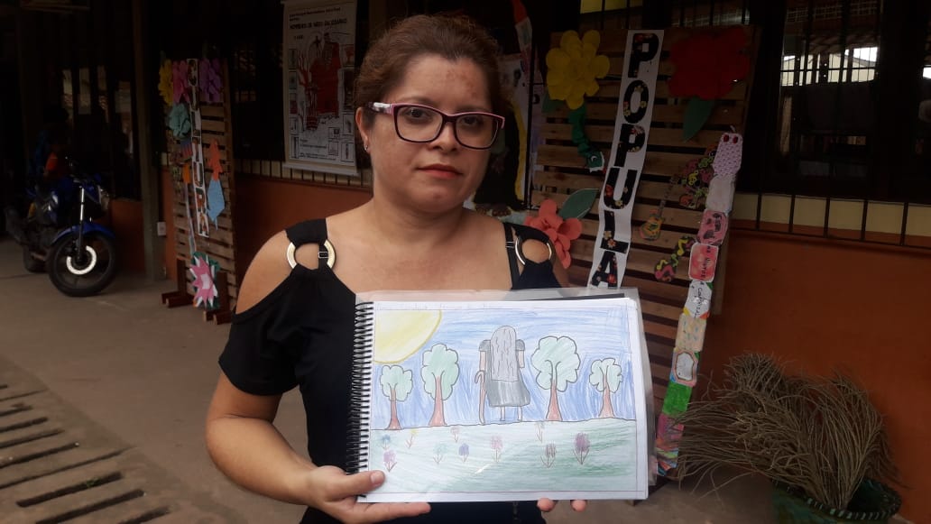 Programação folclórica em escola de Icoaraci encerra com apresentação de pesquisa feita pelos alunos