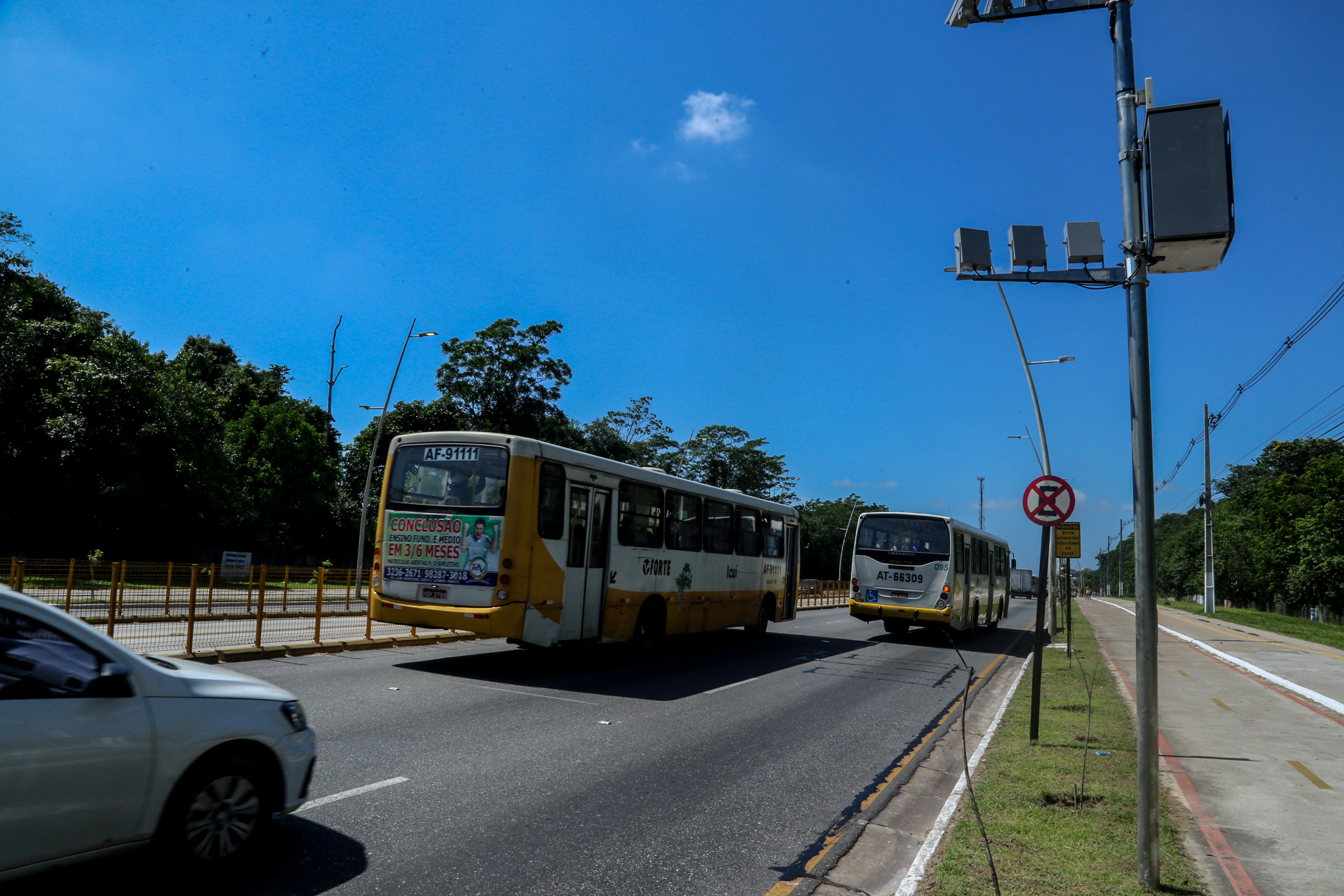 Radares são ativados em três vias de Belém