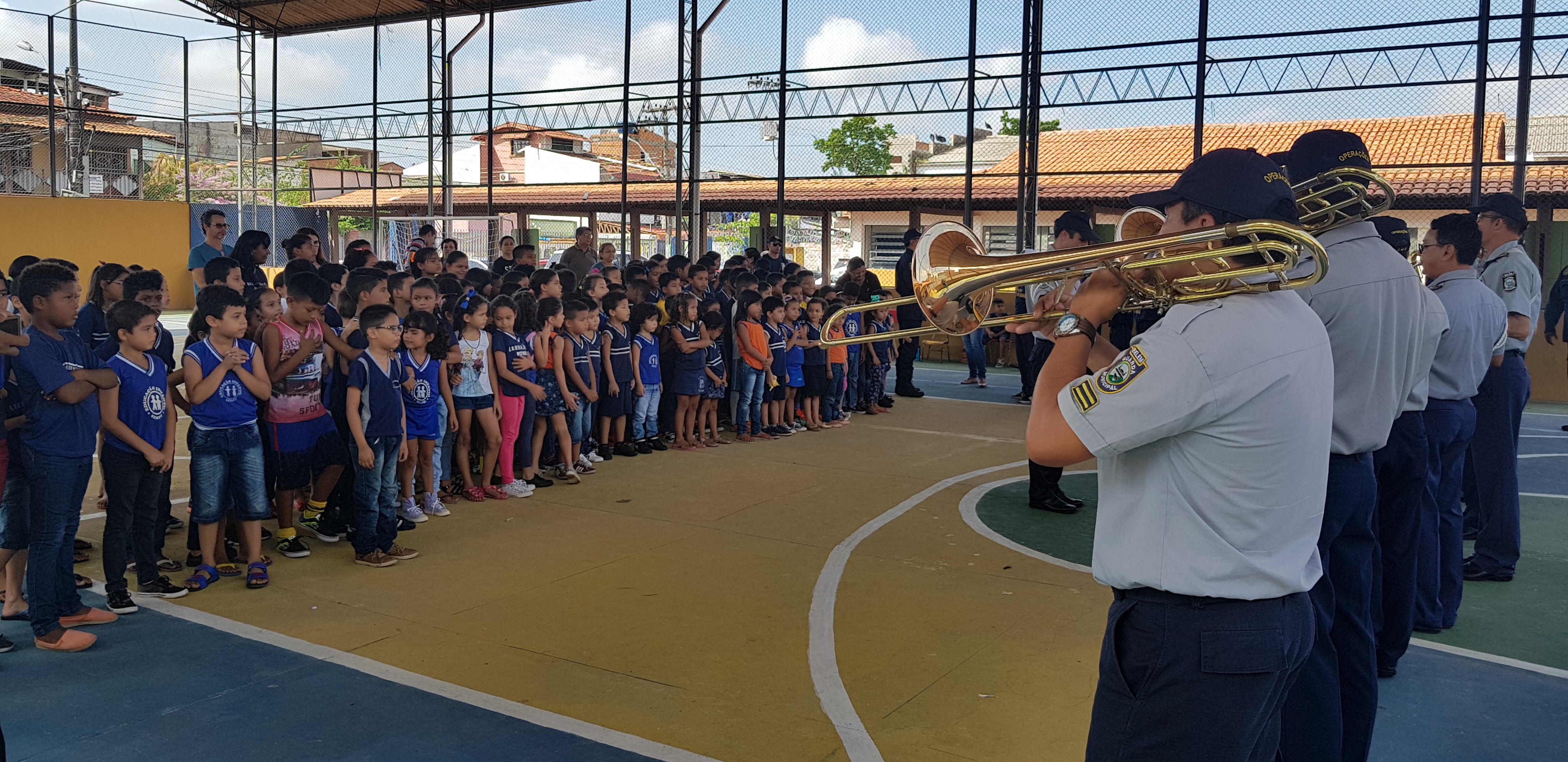 Alunos da Condor recebem projeto “Guarda Amigo da Escola”