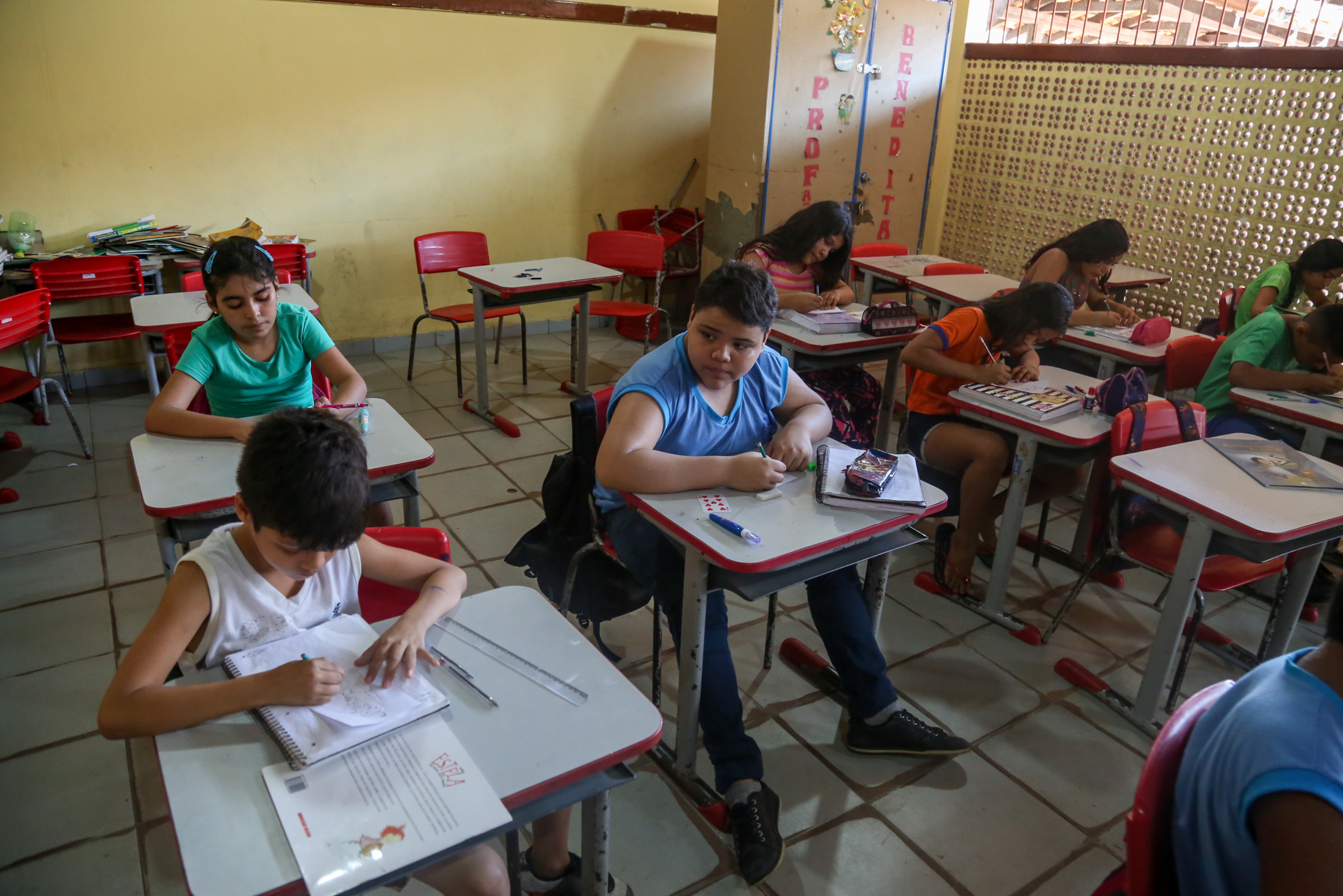 Alunos da Antônio Carvalho Brasil produzem painel em homenagem ao Círio de Nazaré