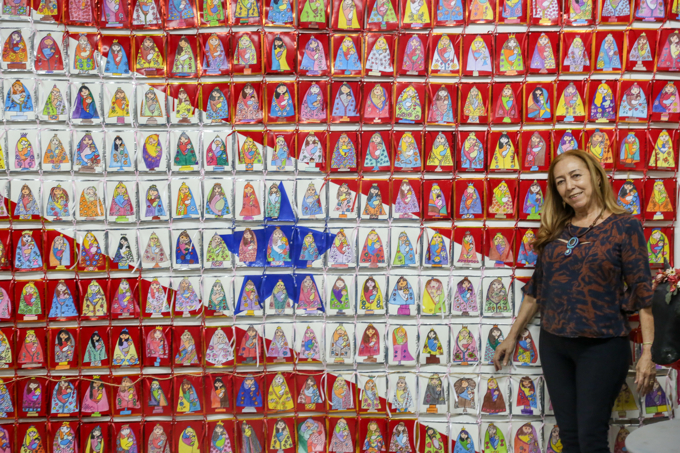 Alunos da Antônio Carvalho Brasil produzem painel em homenagem ao Círio de Nazaré