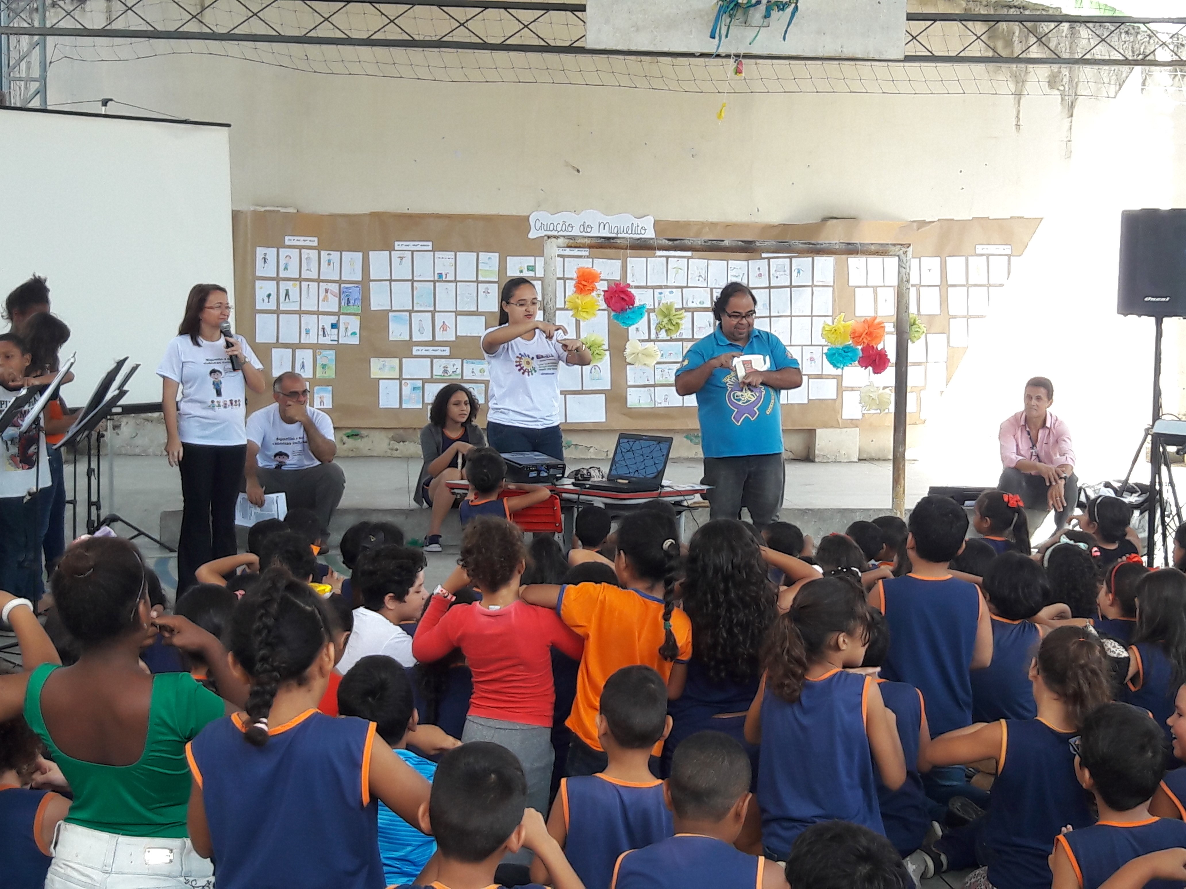 Alunos do Jurunas participam da semana de luta das pessoas com deficiências