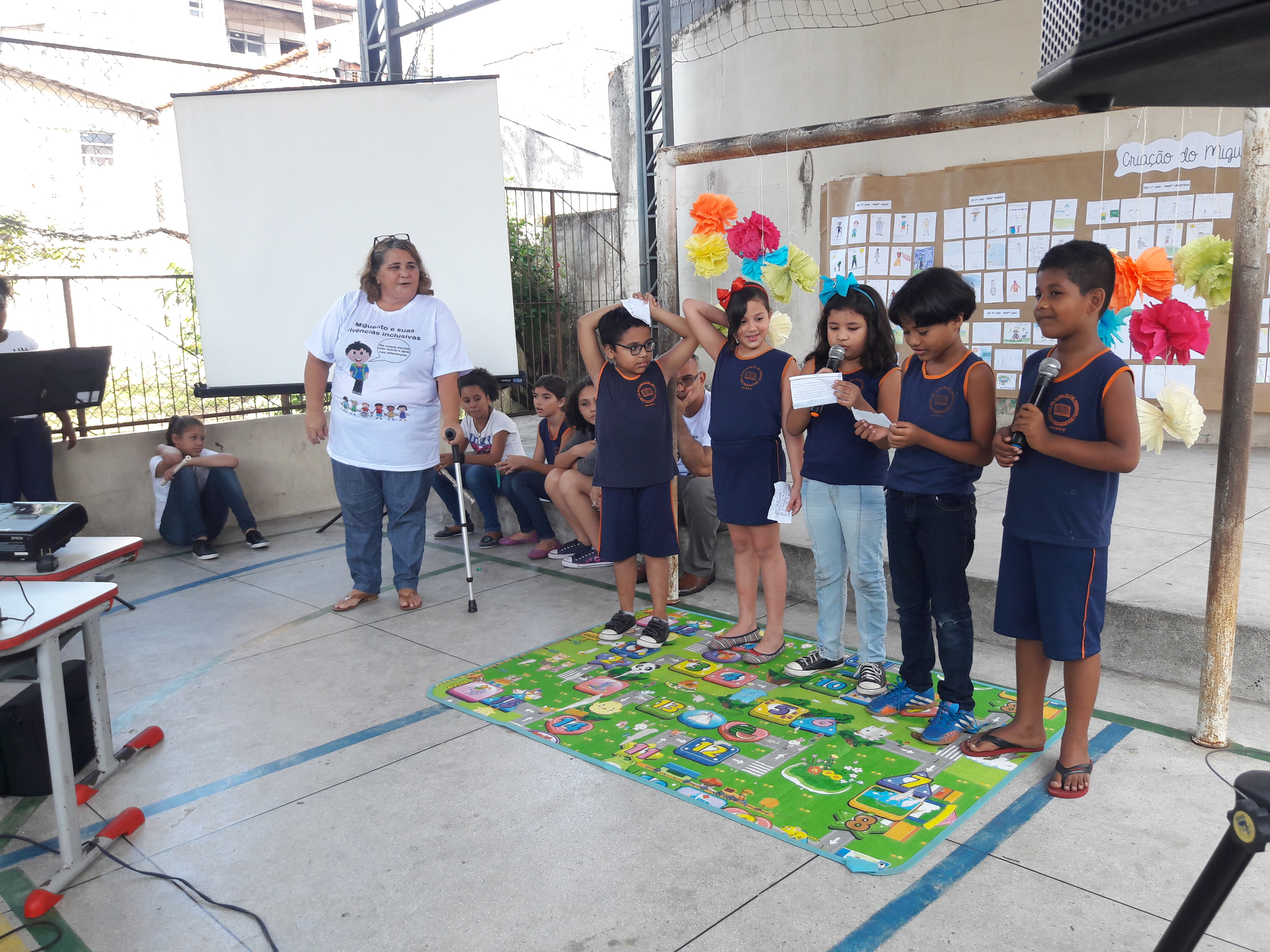 Alunos do Jurunas participam da semana de luta das pessoas com deficiências