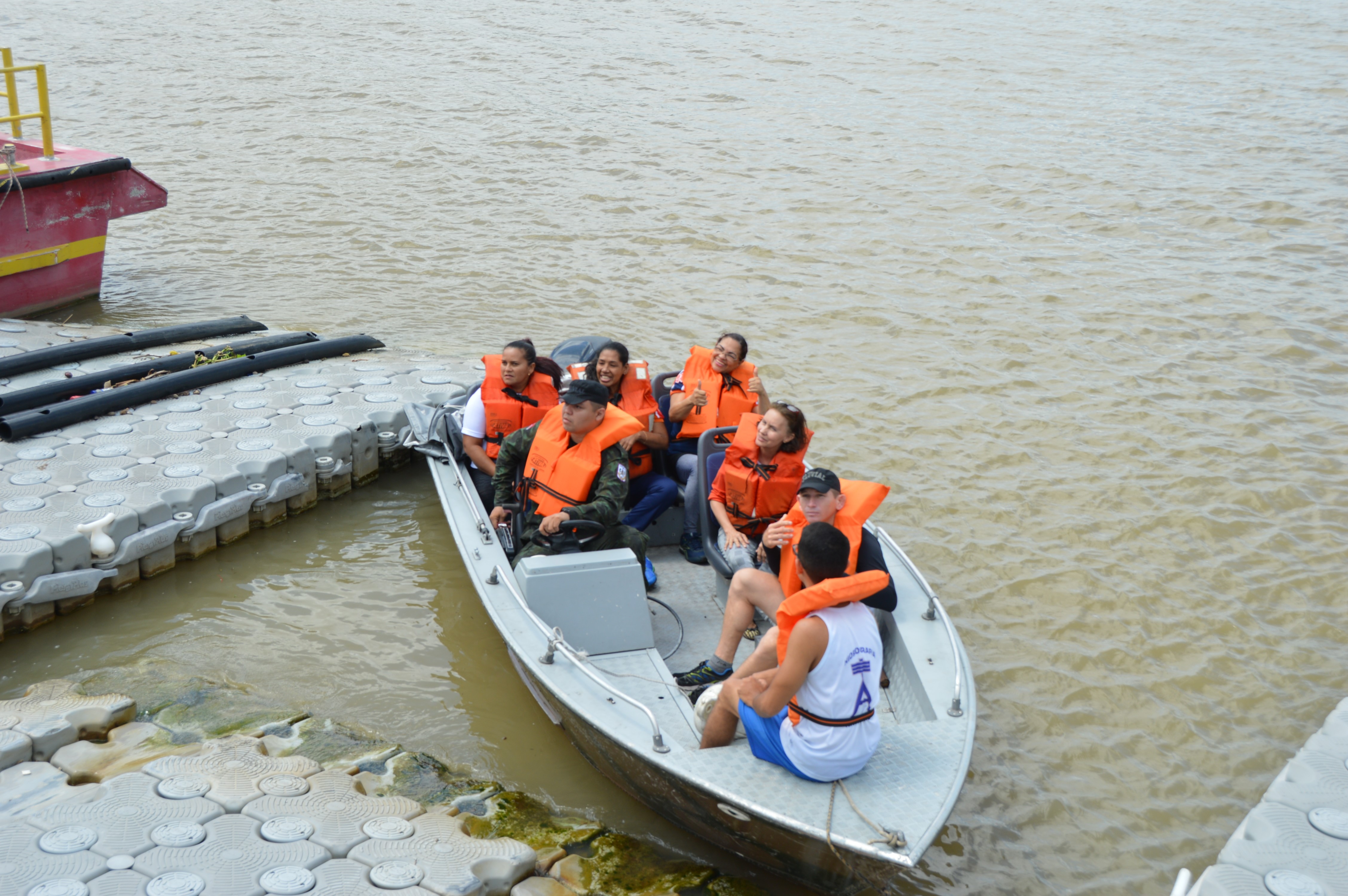 Samu realiza o terceiro curso em tripulações de embarcações