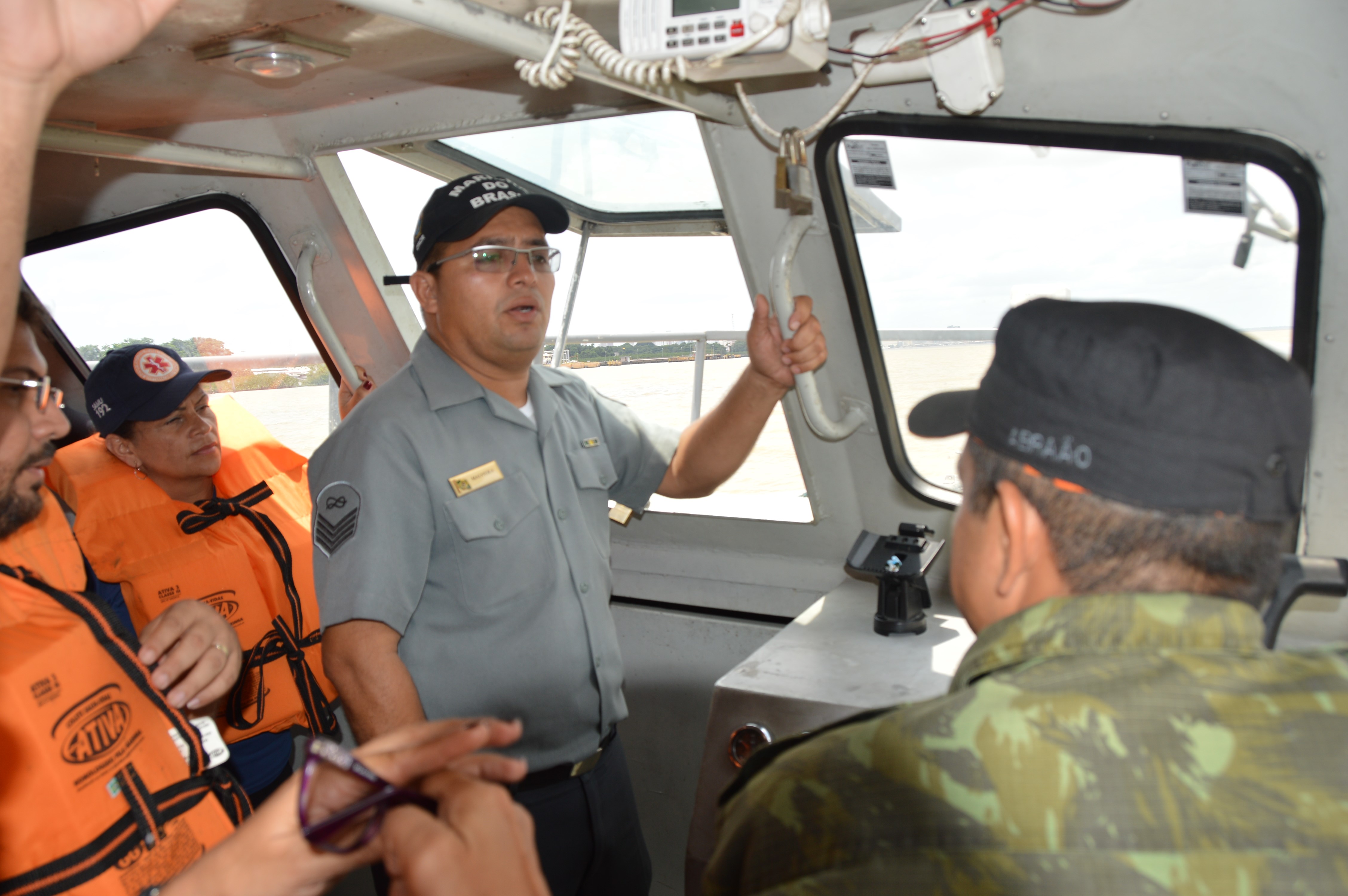 Samu realiza o terceiro curso em tripulações de embarcações