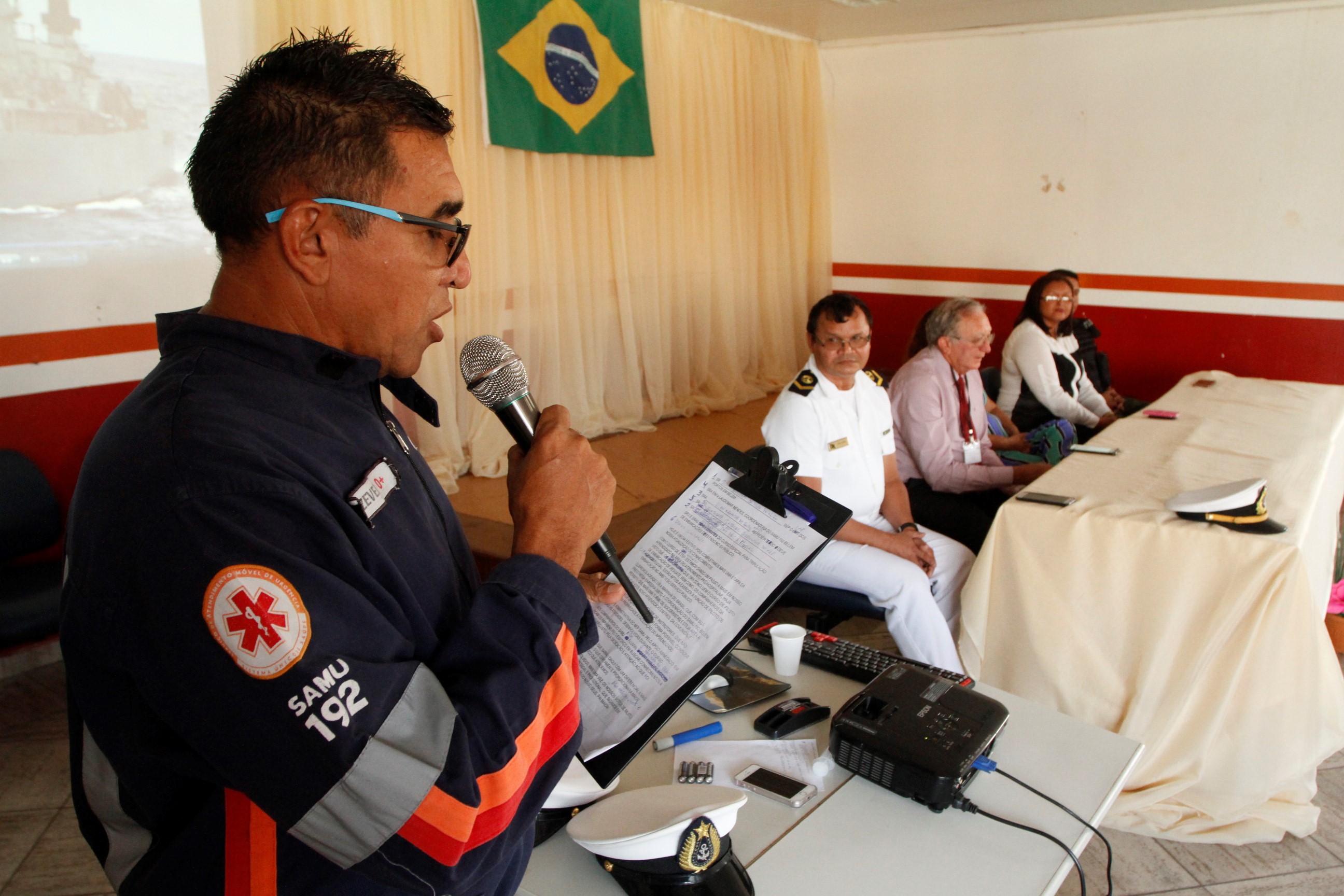 Samu realiza o terceiro curso em tripulações de embarcações