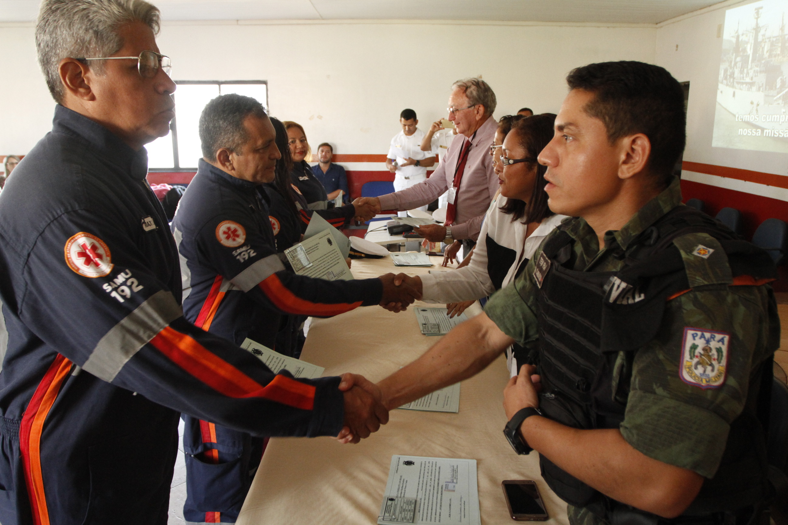 Samu realiza o terceiro curso em tripulações de embarcações