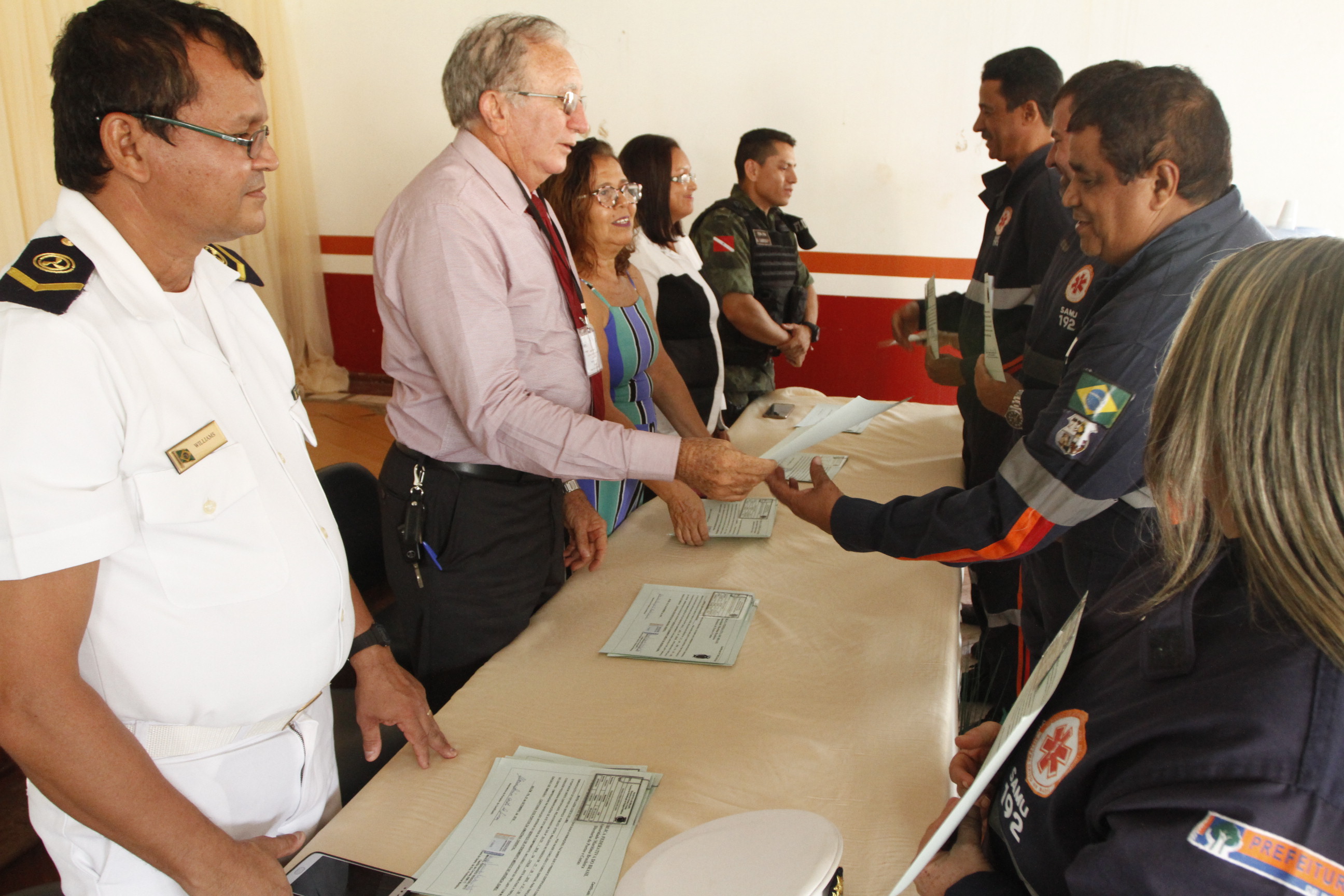 Samu realiza o terceiro curso em tripulações de embarcações