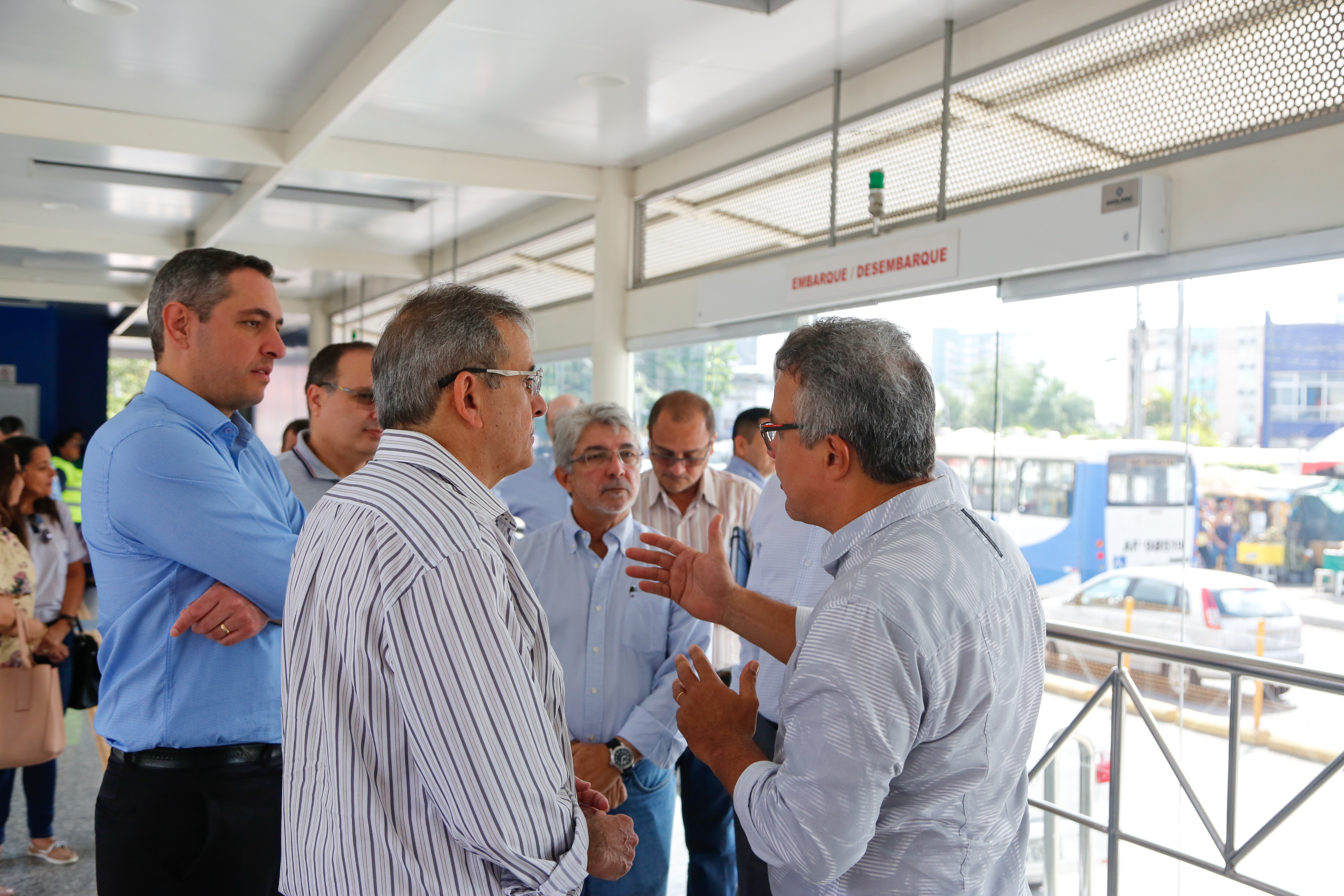 Representantes do Ministério das Cidades visitam as obras do BRT Belém
