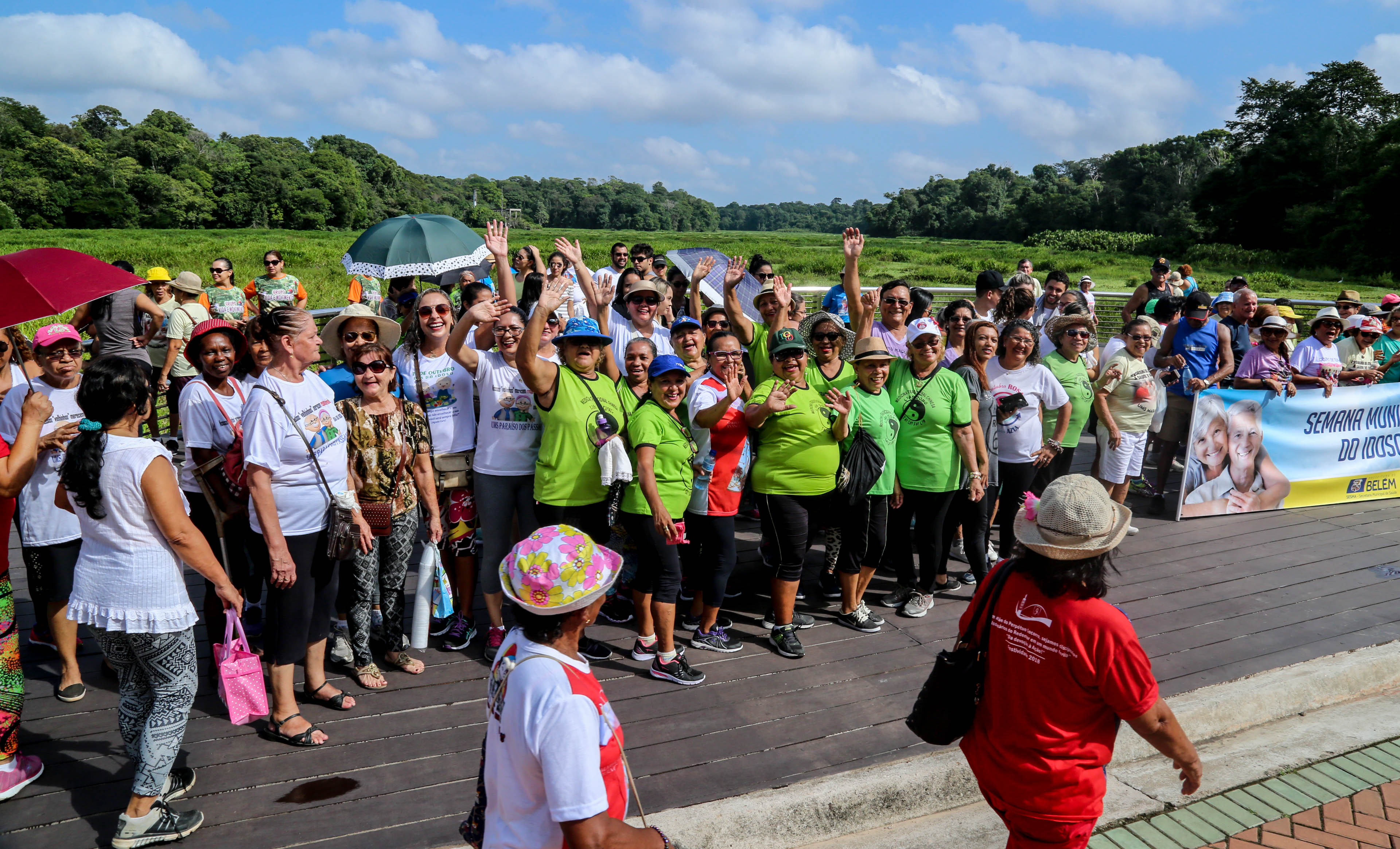 Semana Municipal do Idoso encerra com caminhada no Parque do Utinga