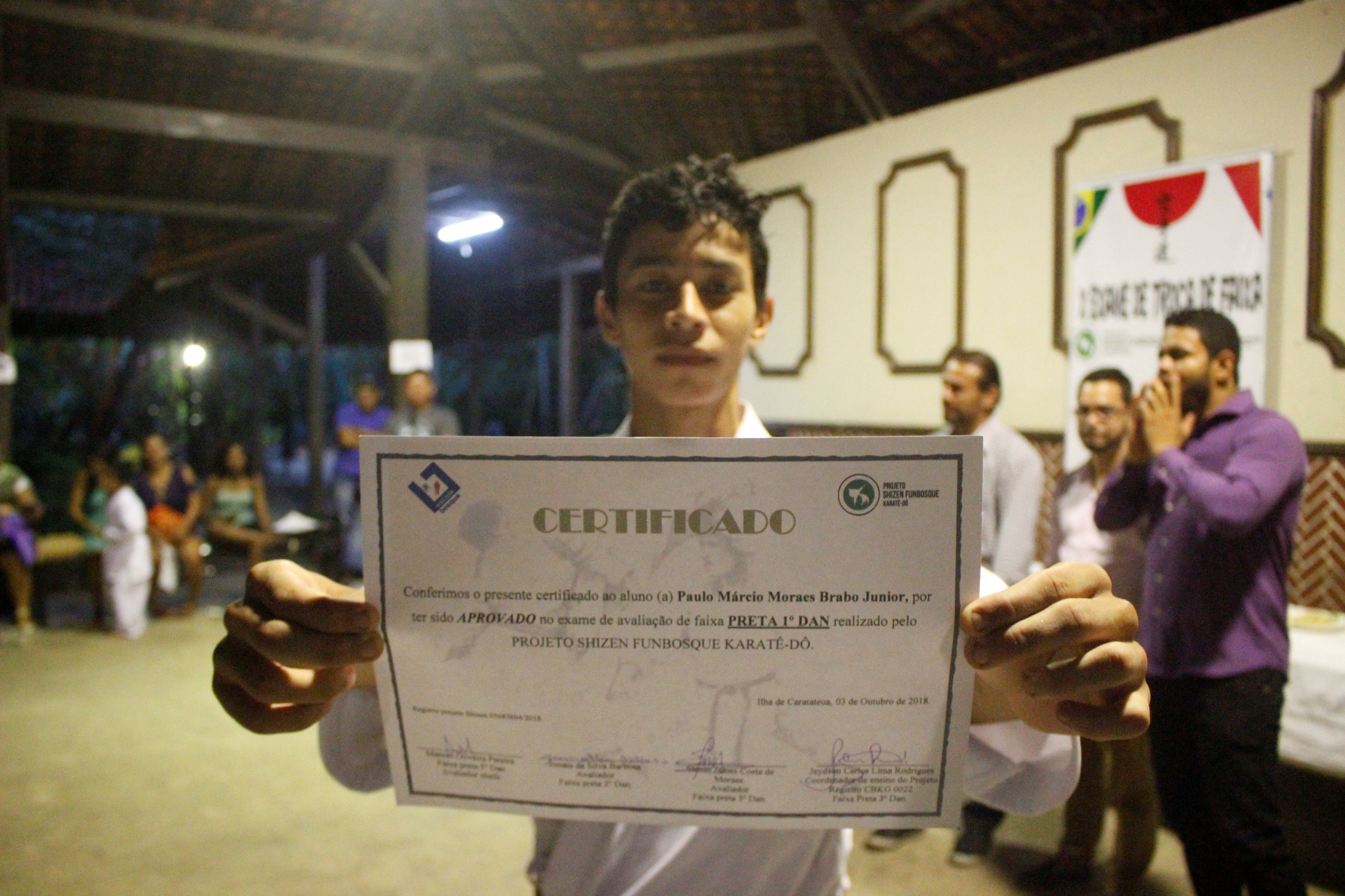 Em Outeiro, projeto “Shinzen Funbosque Karatê-Dô” promove exame de troca de faixa